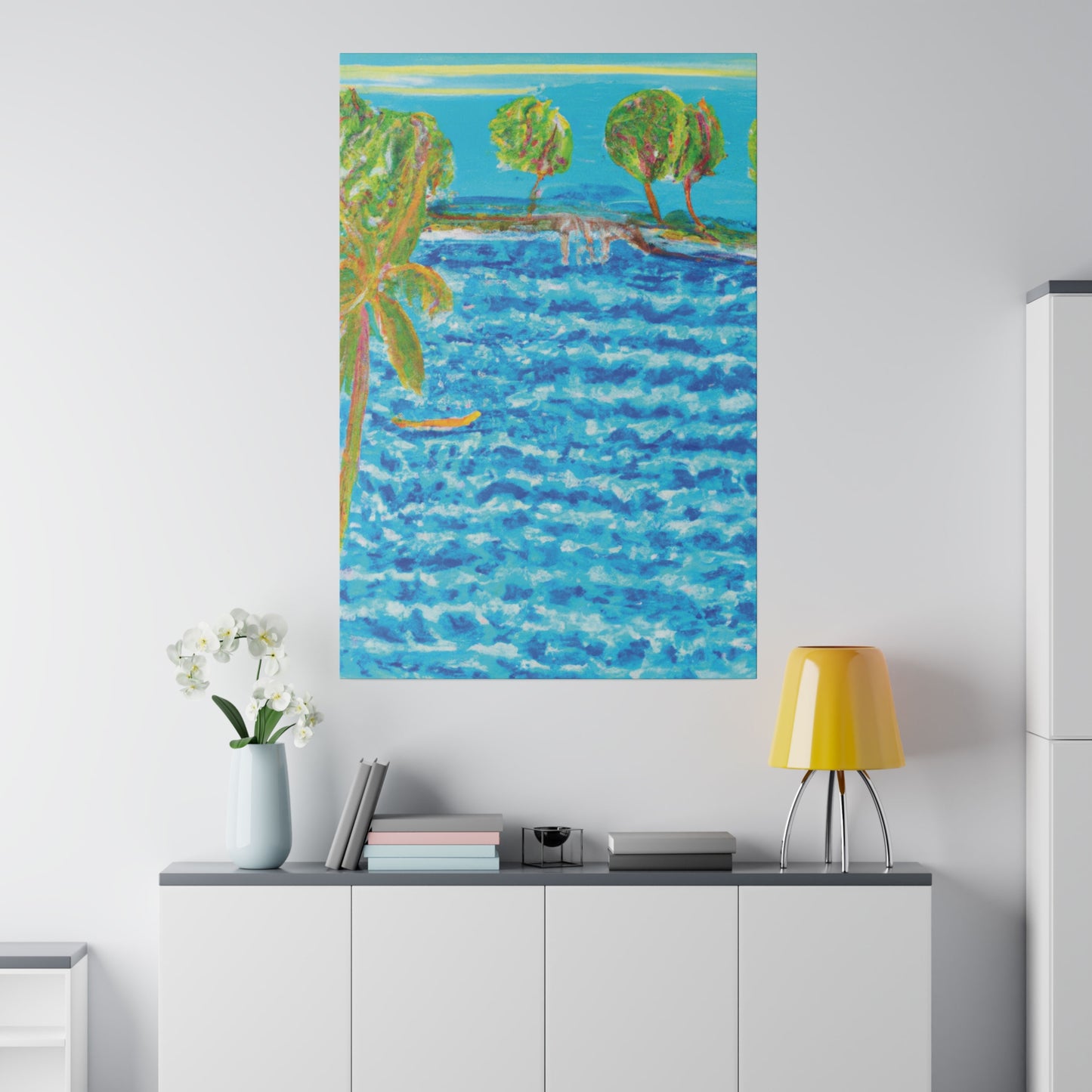 3687E - Bahamas Ocean Painting Print | Bahamas | Ocean | Beach | Poster | Home Decor | Wall Art | Canvas