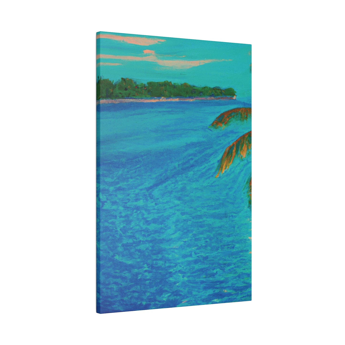 3303Q - Bahamas Ocean Painting Print | Bahamas | Ocean | Beach | Poster | Home Decor | Wall Art | Canvas