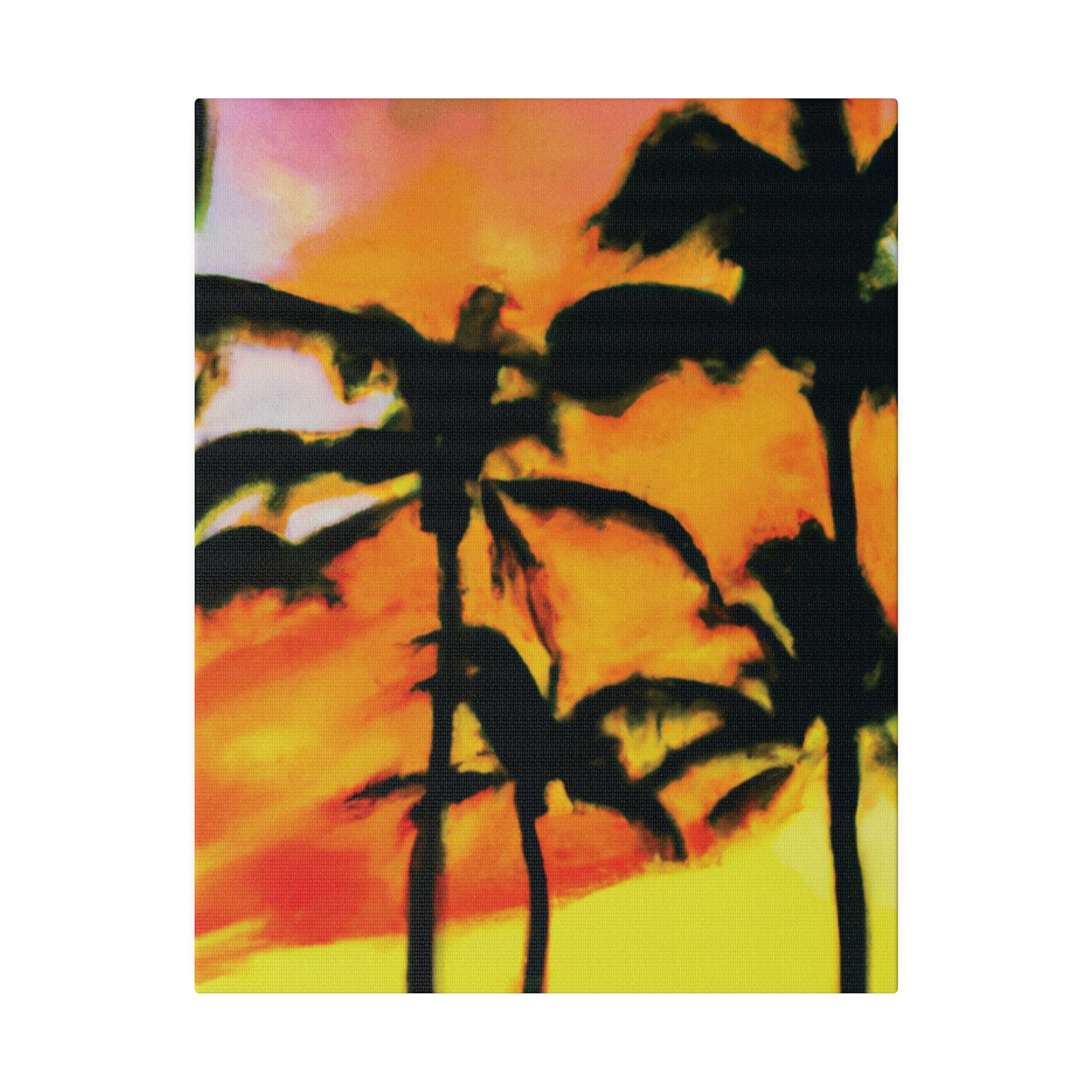 8694V - Miami Beach Sunset Painting Print | Miami | Beach | Sunset | Poster | Home Decor | Wall Art | Canvas