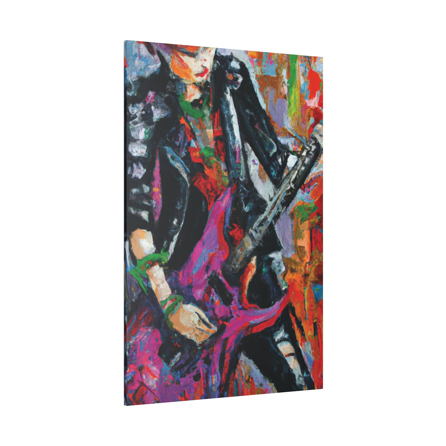 3622Z - Rockstar Oil Painting Style Print | Poster | Home Decor | Wall Art | Music Art | Canvas