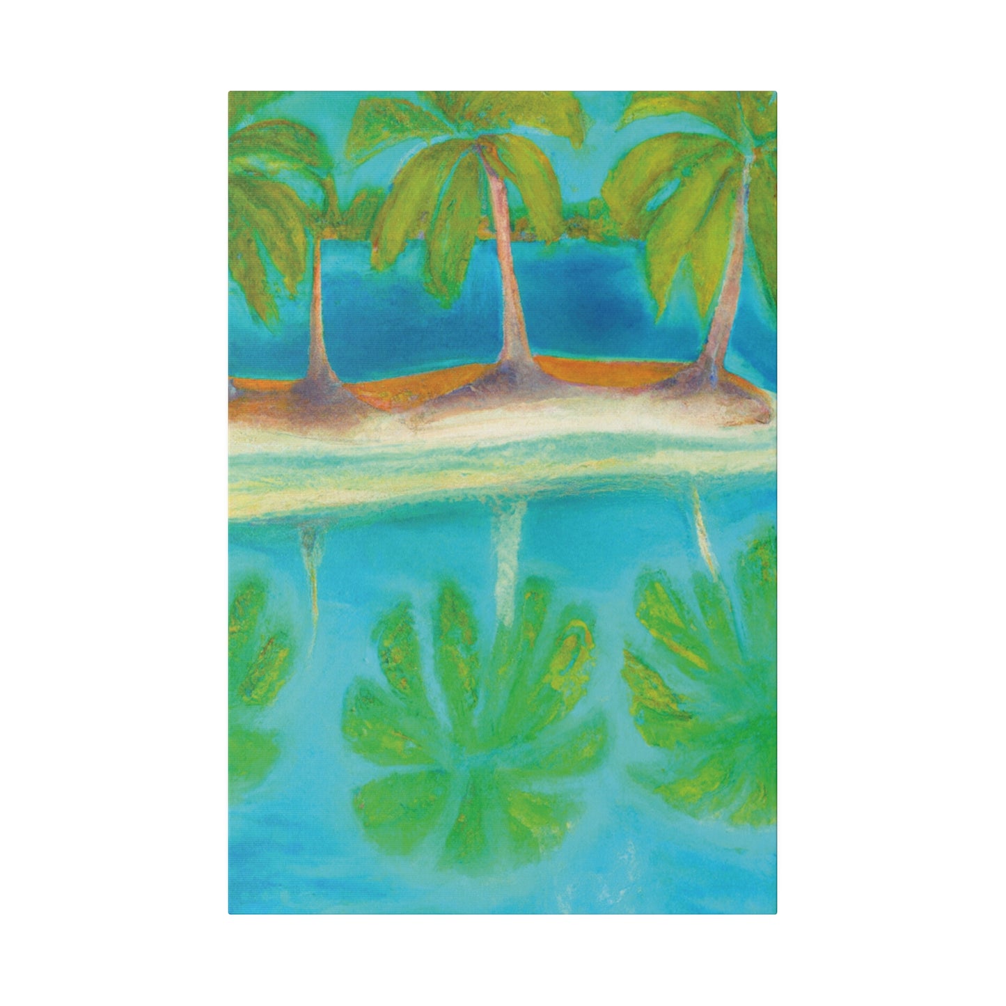 3294K - Bahamas Ocean Painting Print | Bahamas | Ocean | Beach | Poster | Home Decor | Wall Art | Canvas