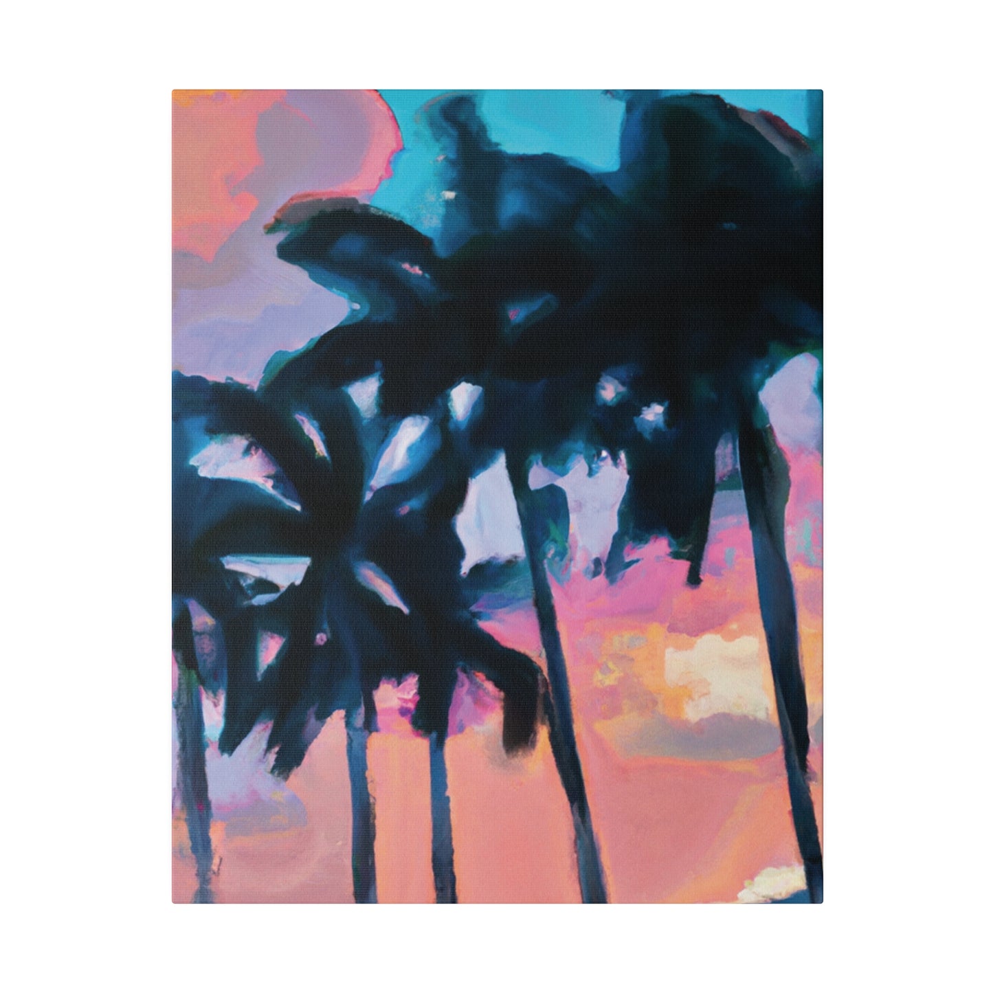 7234X - Miami Beach Sunset Painting Print | Miami | Beach | Sunset | Poster | Home Decor | Wall Art | Canvas