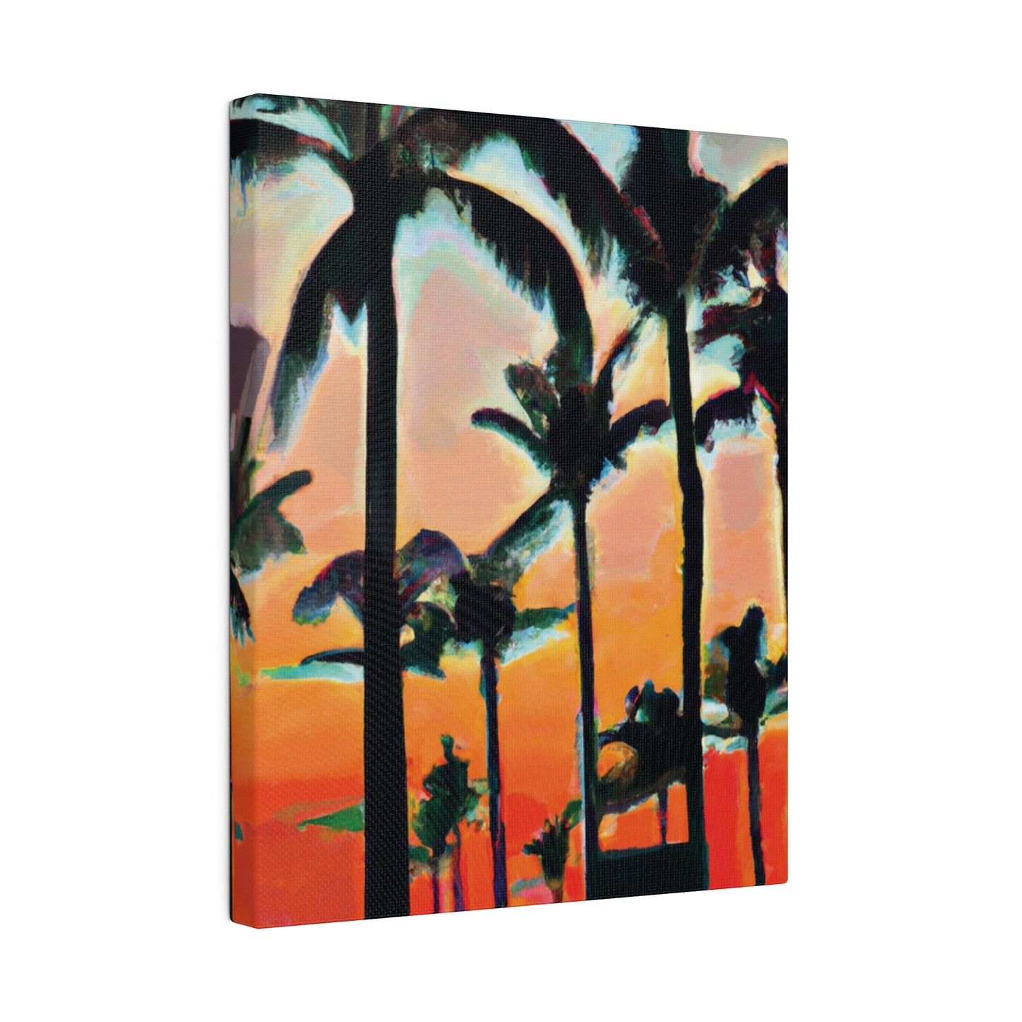 4891A - Miami Beach Sunset Painting Print | Miami | Beach | Sunset | Poster | Home Decor | Wall Art | Canvas