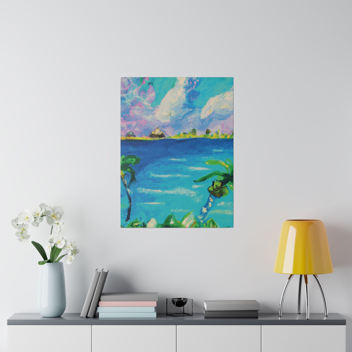 5634K - Bahamas Ocean Painting Print | Bahamas | Ocean | Beach | Poster | Home Decor | Wall Art | Canvas