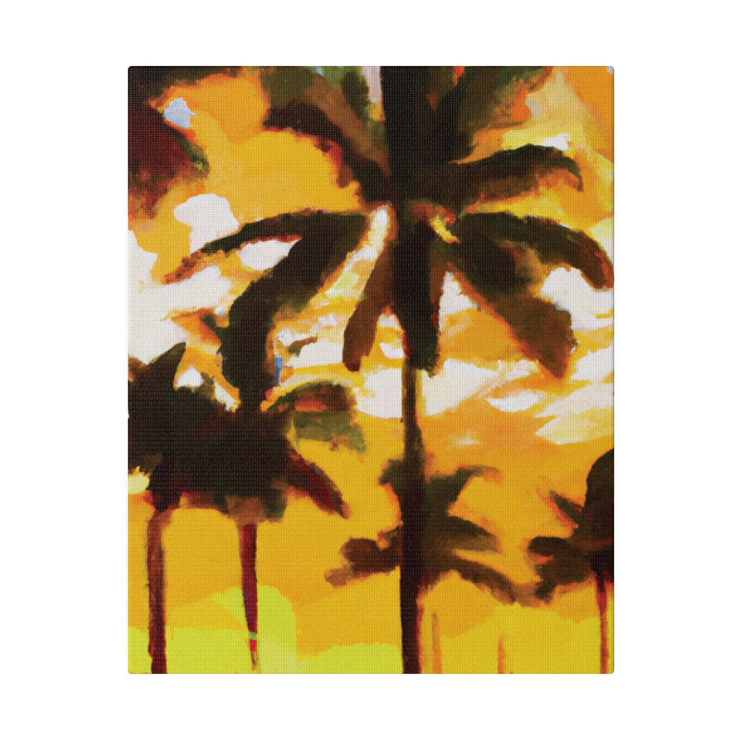 3197H - Miami Beach Sunset Painting Print | Miami | Beach | Sunset | Poster | Home Decor | Wall Art | Canvas