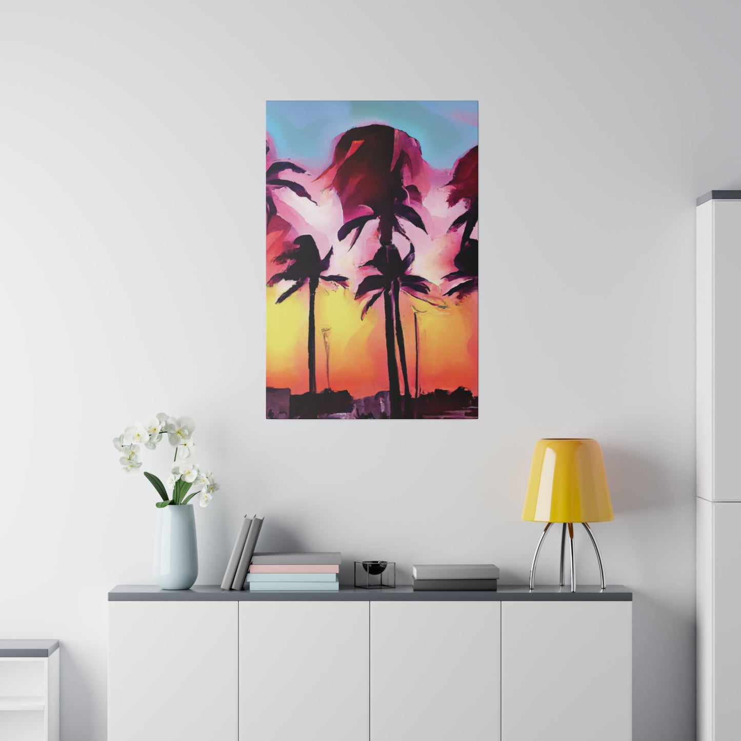 4536X - Miami Beach Sunset Painting Print | Miami | Beach | Sunset | Poster | Home Decor | Wall Art | Canvas