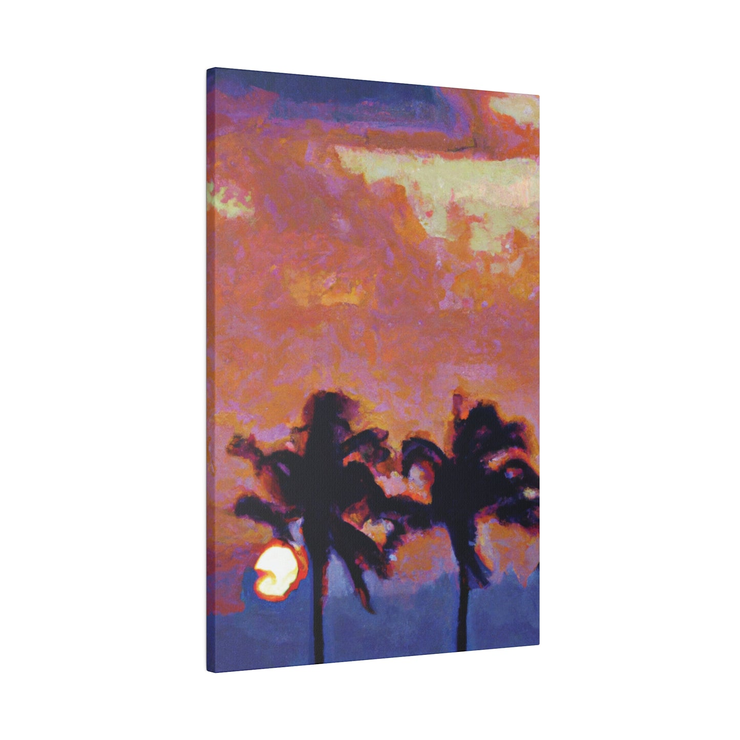 8235O - Miami Beach Sunset Painting Print | Miami | Beach | Sunset | Poster | Home Decor | Wall Art | Canvas