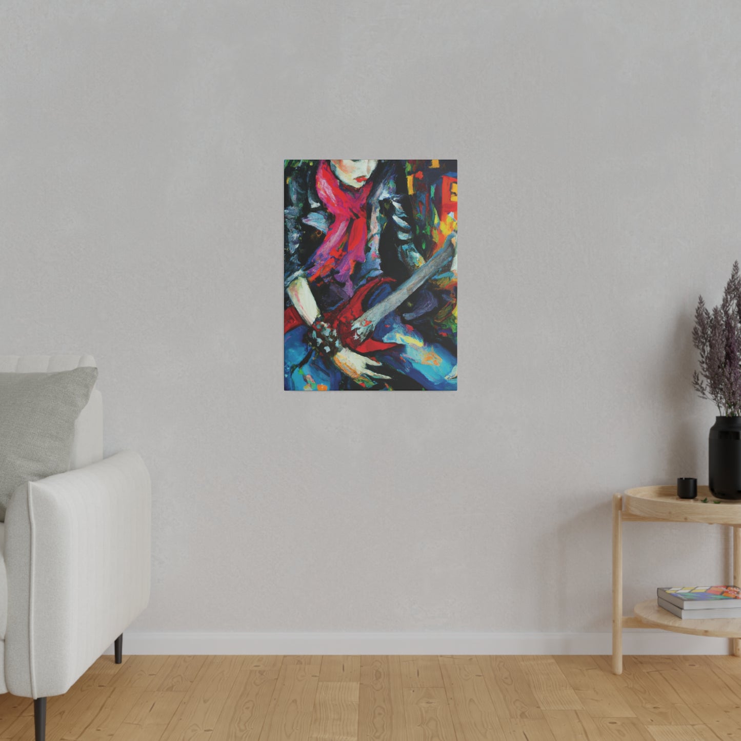 834A - Rockstar Oil Painting Style Print | Poster | Home Decor | Wall Art | Music Art | Canvas