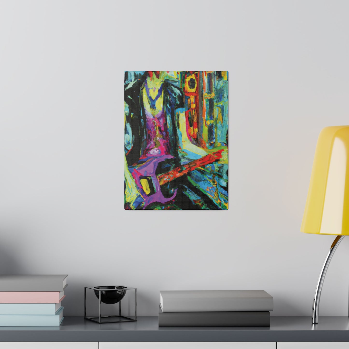 6863V - Rockstar Oil Painting Style Print | Poster | Home Decor | Wall Art | Music Art | Canvas