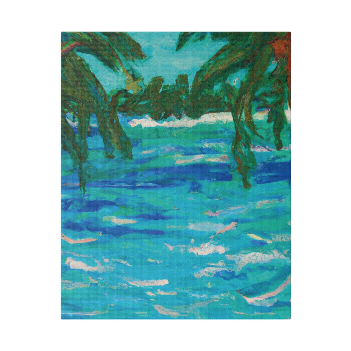 7482U - Bahamas Ocean Painting Print | Bahamas | Ocean | Beach | Poster | Home Decor | Wall Art | Canvas