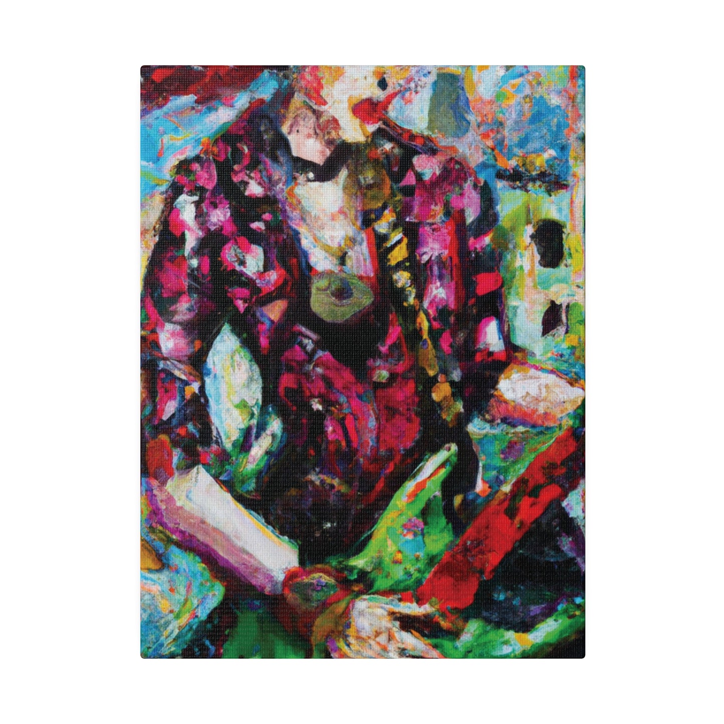 9453F - Rockstar Oil Painting Style Print | Poster | Home Decor | Wall Art | Music Art | Canvas