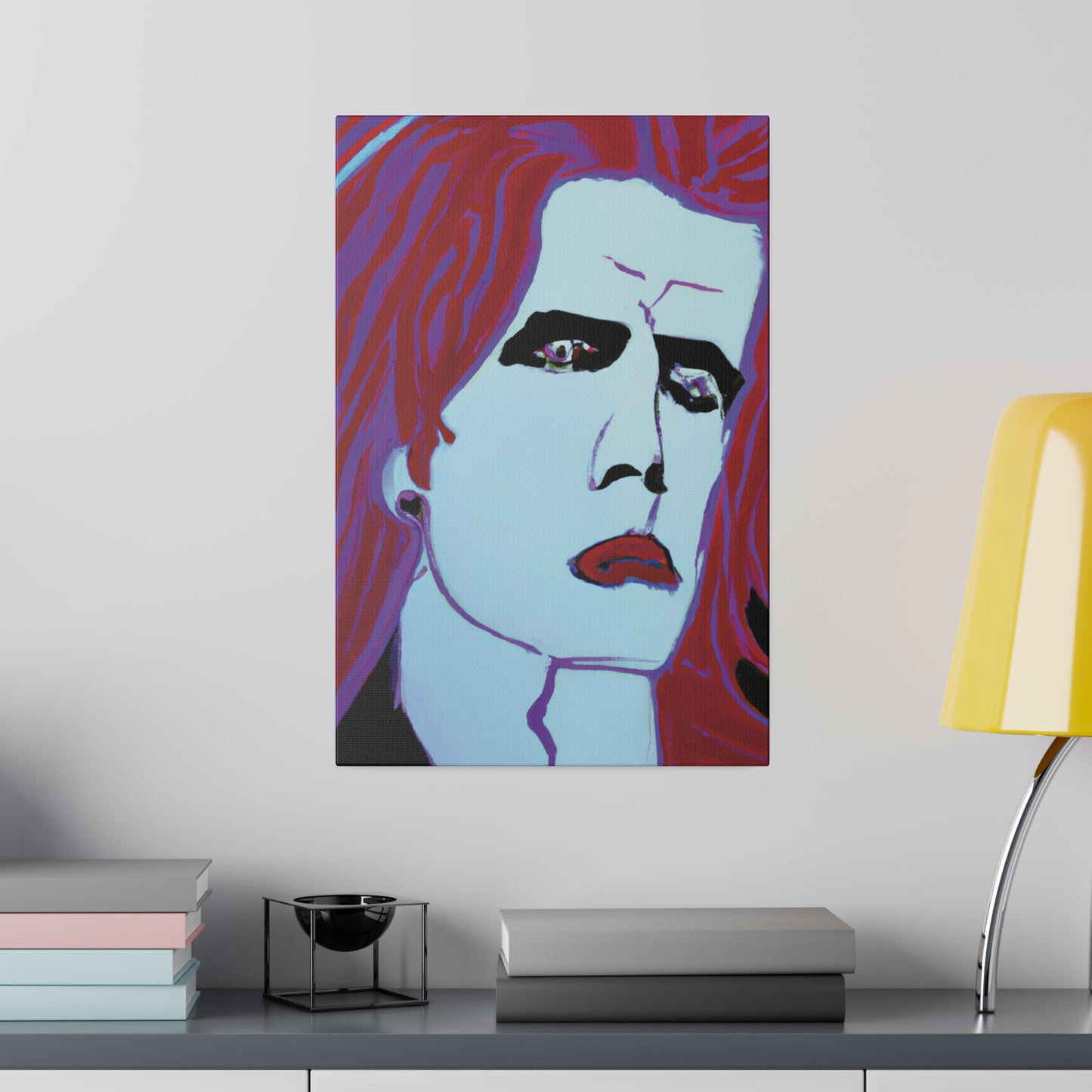 9068G - Rockstar Painting Print | Face | Abstract | Poster | Home Decor | Wall Art | Music Art | Canvas