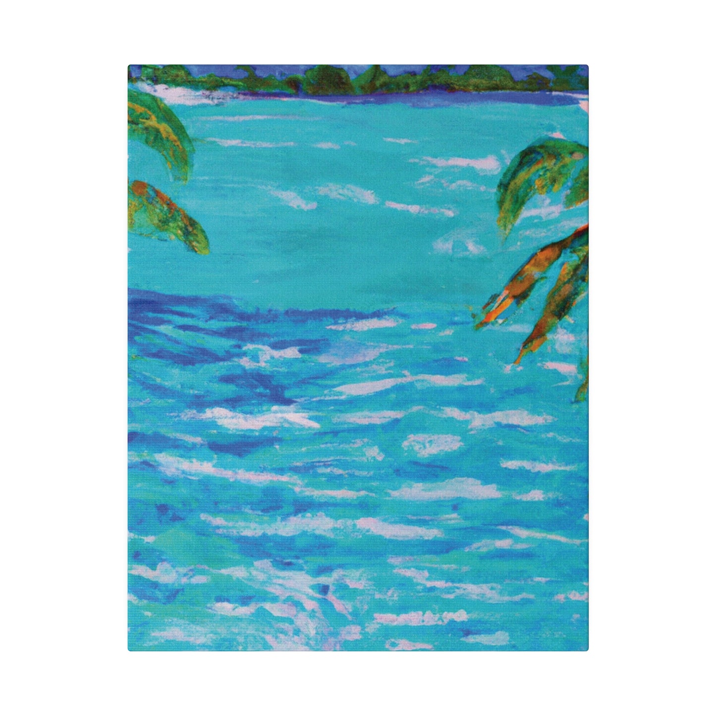 5802L - Bahamas Ocean Painting Print | Bahamas | Ocean | Beach | Poster | Home Decor | Wall Art | Canvas