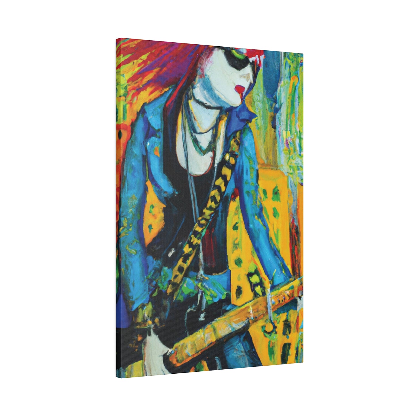 2344X - Rockstar Oil Painting Style Print | Poster | Home Decor | Wall Art | Music Art | Canvas