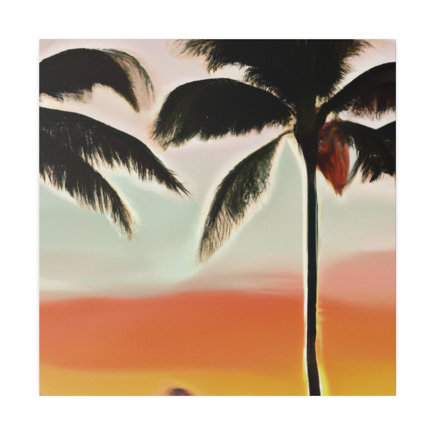 8646K - Miami Beach Sunset Painting Print | Miami | Beach | Sunset | Poster | Home Decor | Wall Art | Canvas