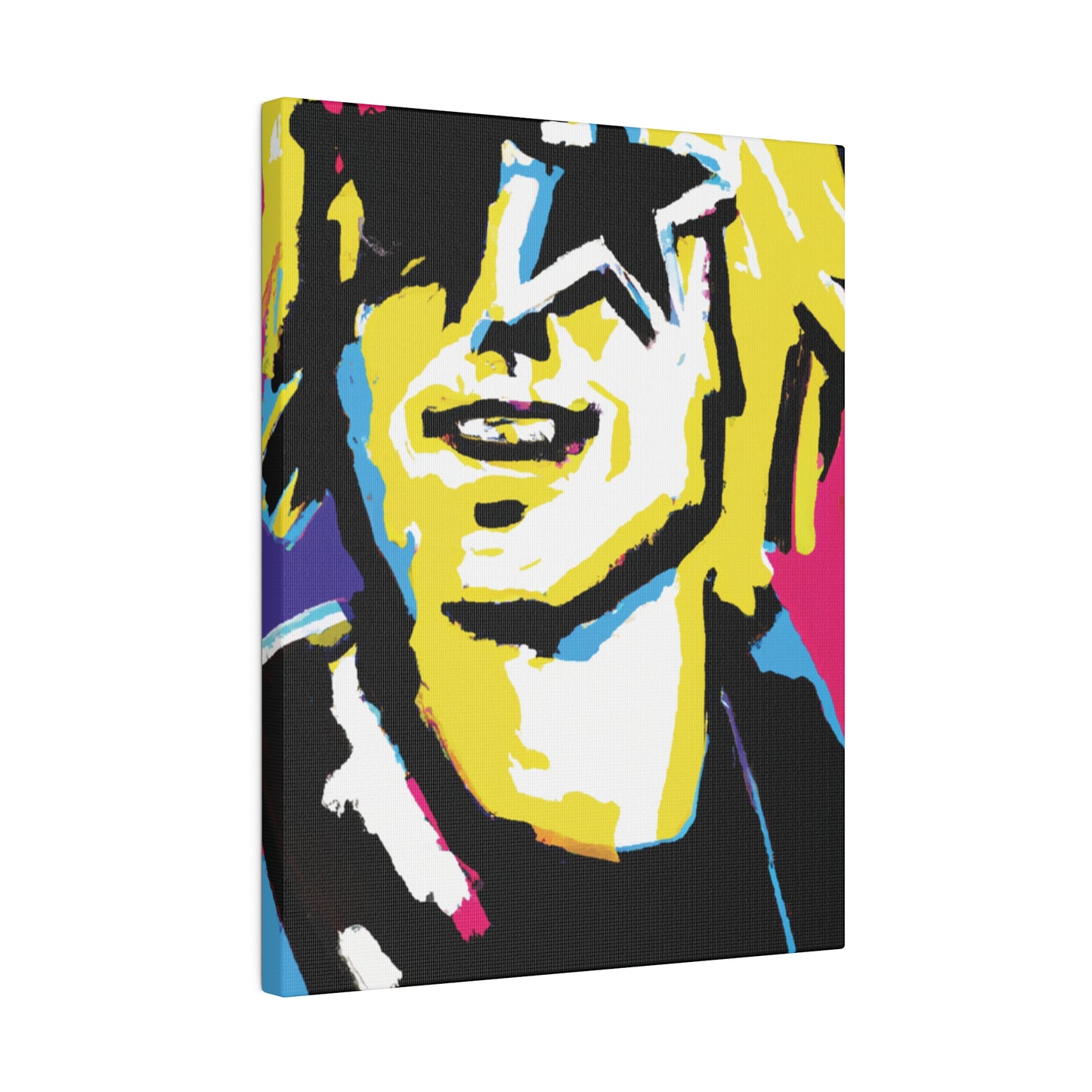 3292X - Rockstar Painting Print | Face | Abstract | Poster | Home Decor | Wall Art | Music Art | Canvas