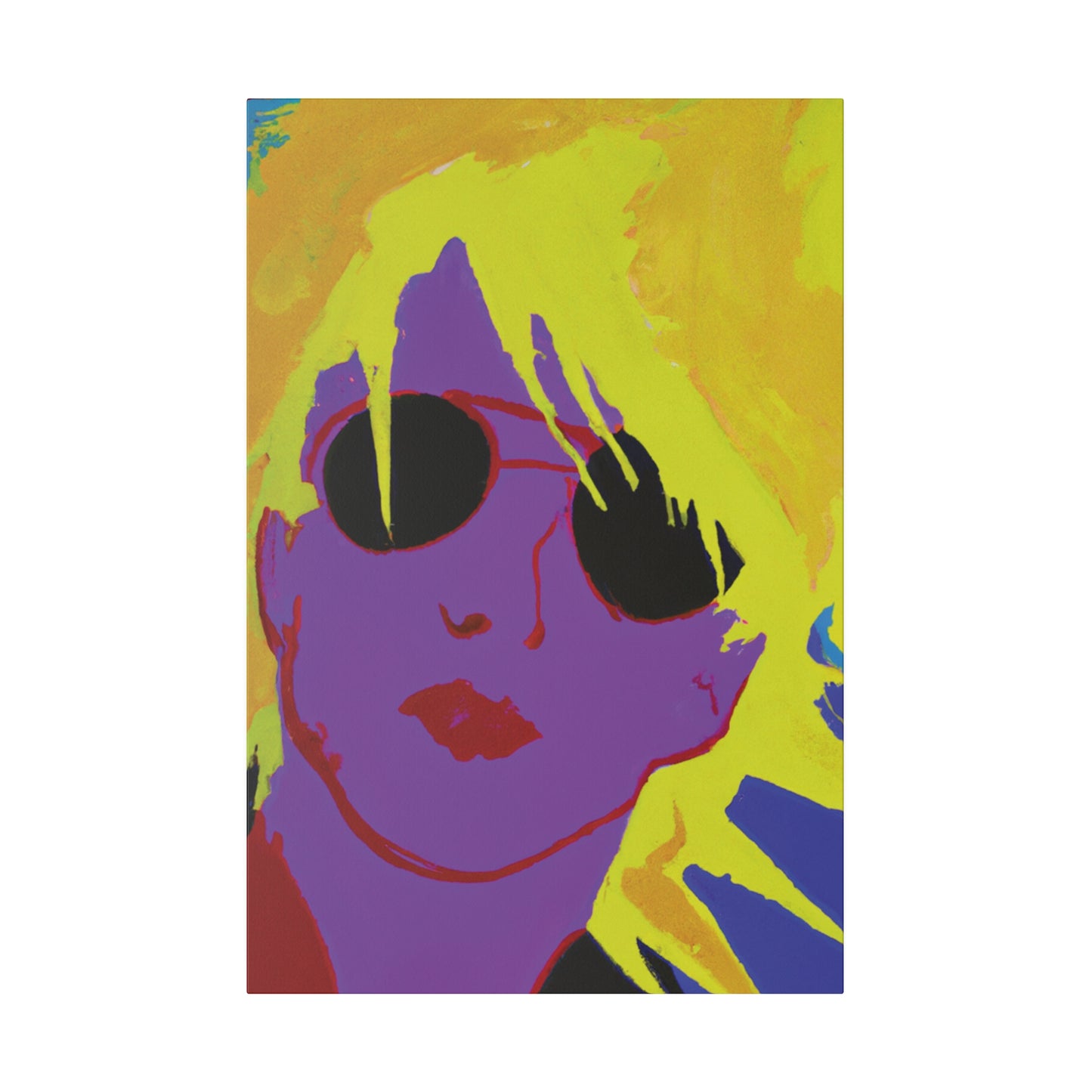 3022A - Rockstar Painting Print | Face | Abstract | Poster | Home Decor | Wall Art | Music Art | Canvas