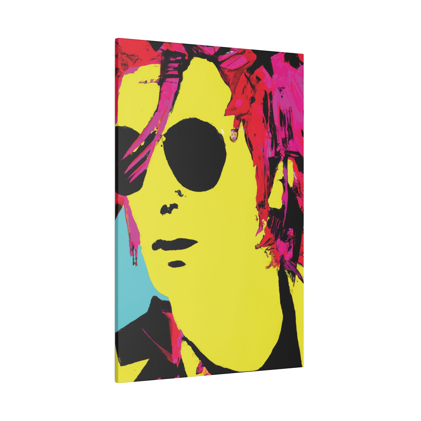 4543A - Rockstar Painting Print | Face | Abstract | Poster | Home Decor | Wall Art | Music Art | Canvas