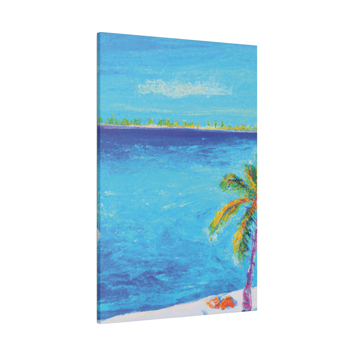 7666Q - Bahamas Ocean Painting Print | Bahamas | Ocean | Beach | Poster | Home Decor | Wall Art | Canvas