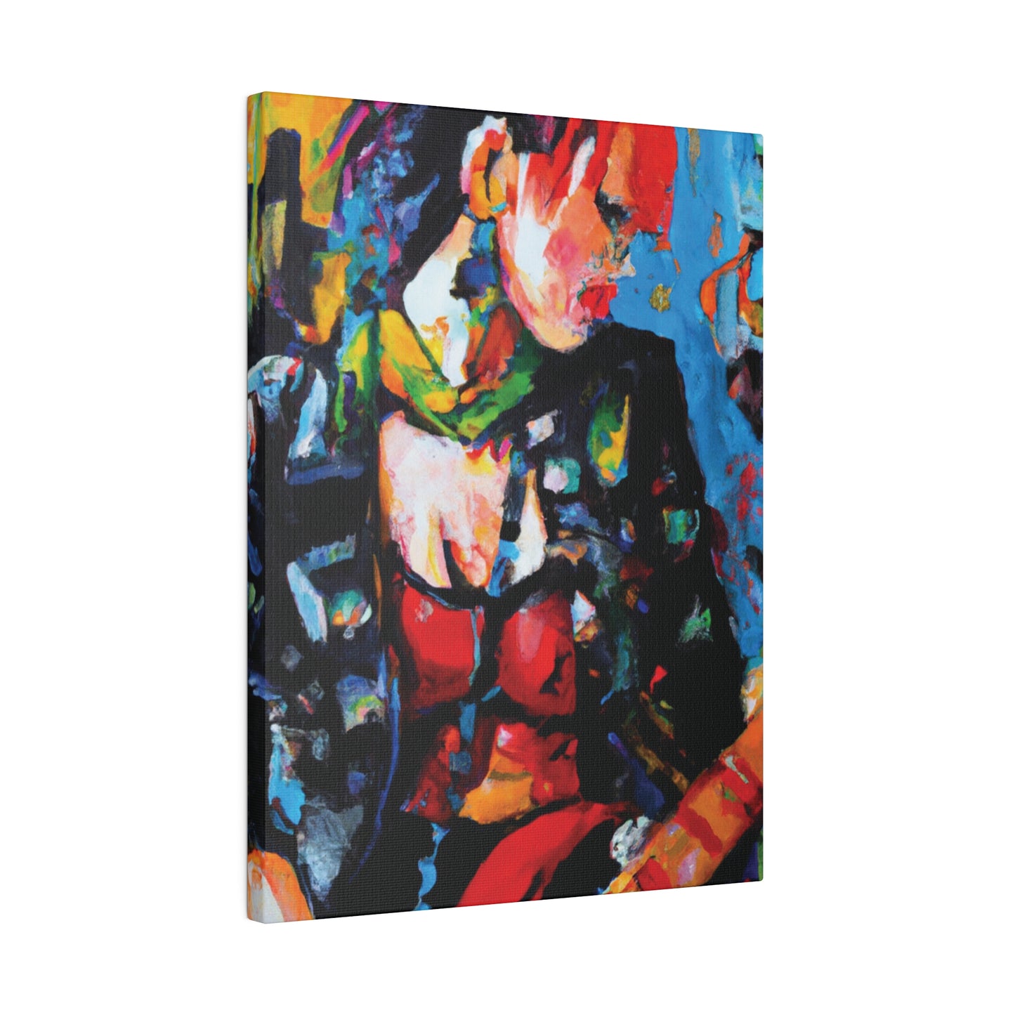9602B - Rockstar Oil Painting Style Print | Poster | Home Decor | Wall Art | Music Art | Canvas