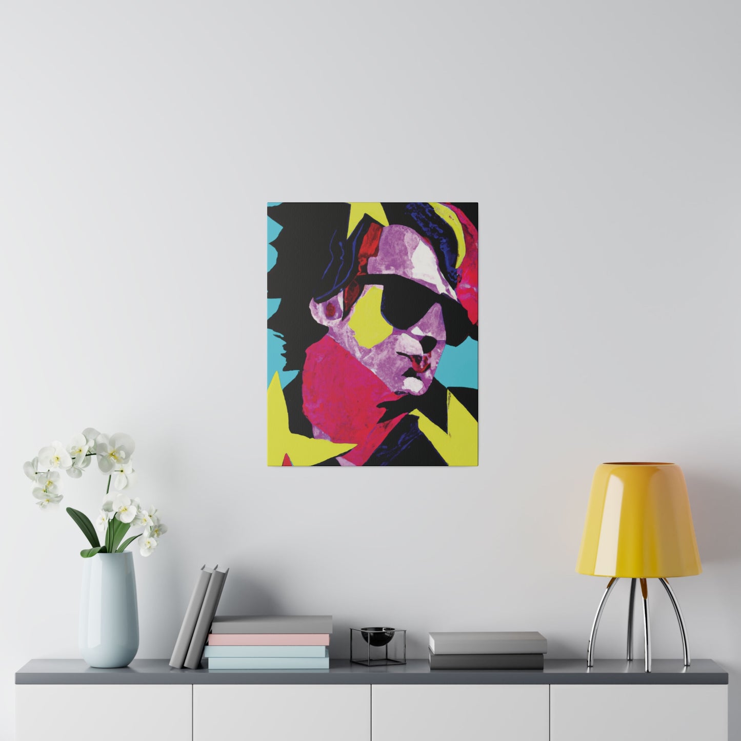 6749z - Rockstar Painting Print | Face | Abstract | Poster | Home Decor | Wall Art | Music Art | Canvas