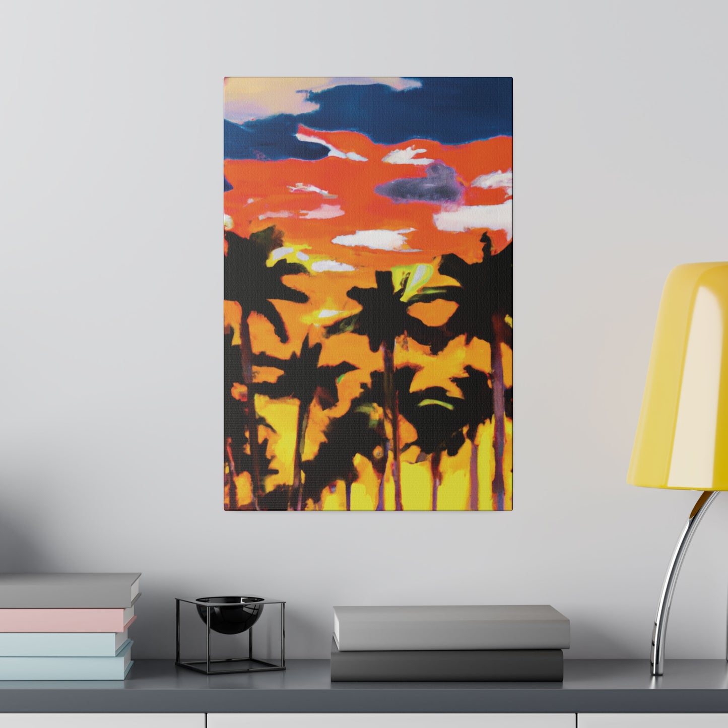 8206A - Miami Beach Sunset Painting Print | Miami | Beach | Sunset | Poster | Home Decor | Wall Art | Canvas