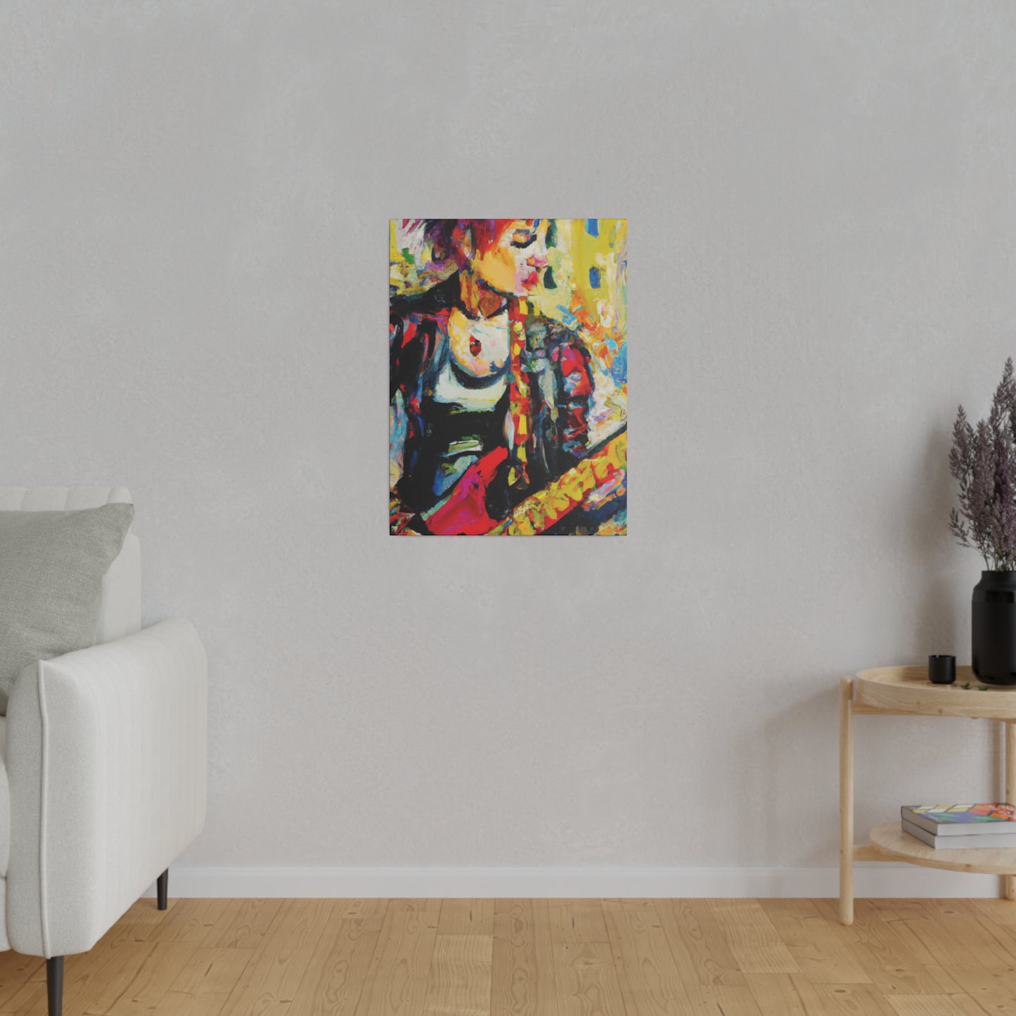 8768U - Rockstar Oil Painting Style Print | Poster | Home Decor | Wall Art | Music Art | Canvas