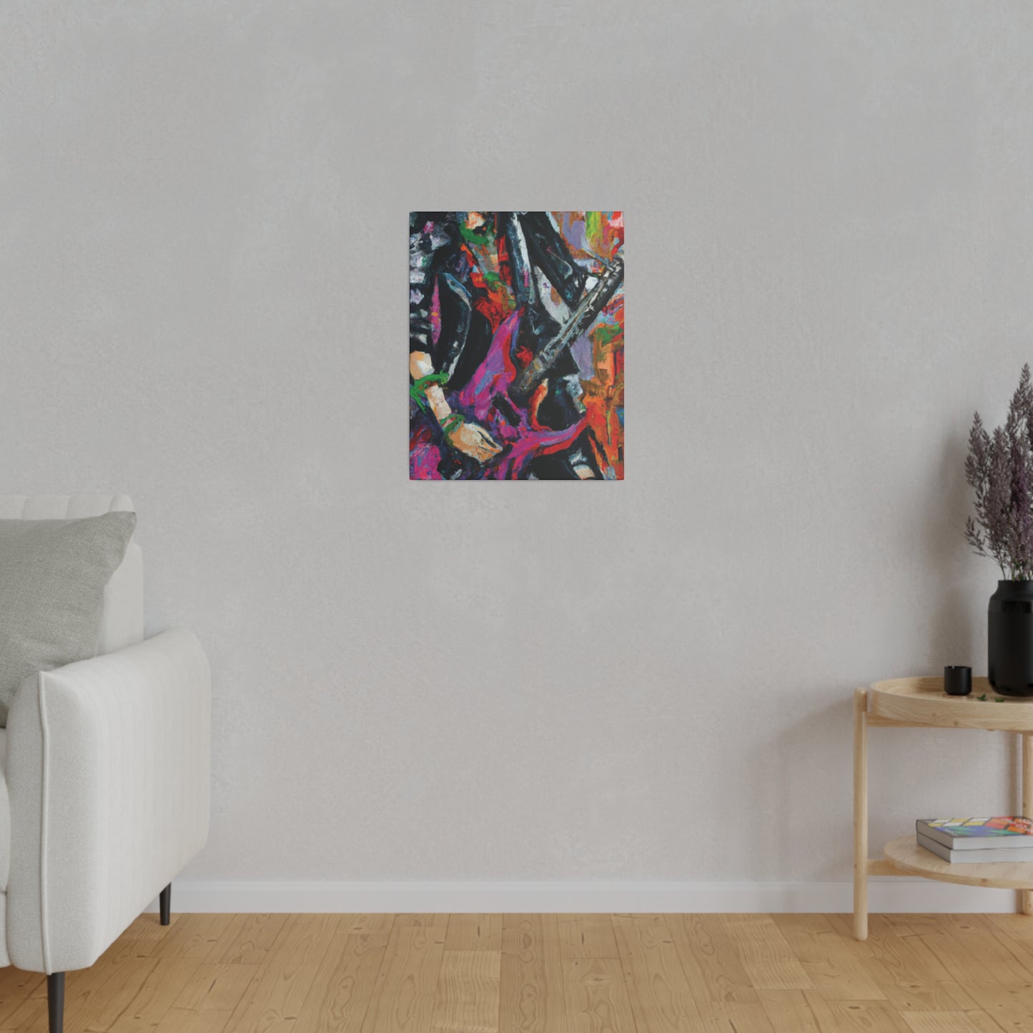 3622Z - Rockstar Oil Painting Style Print | Poster | Home Decor | Wall Art | Music Art | Canvas