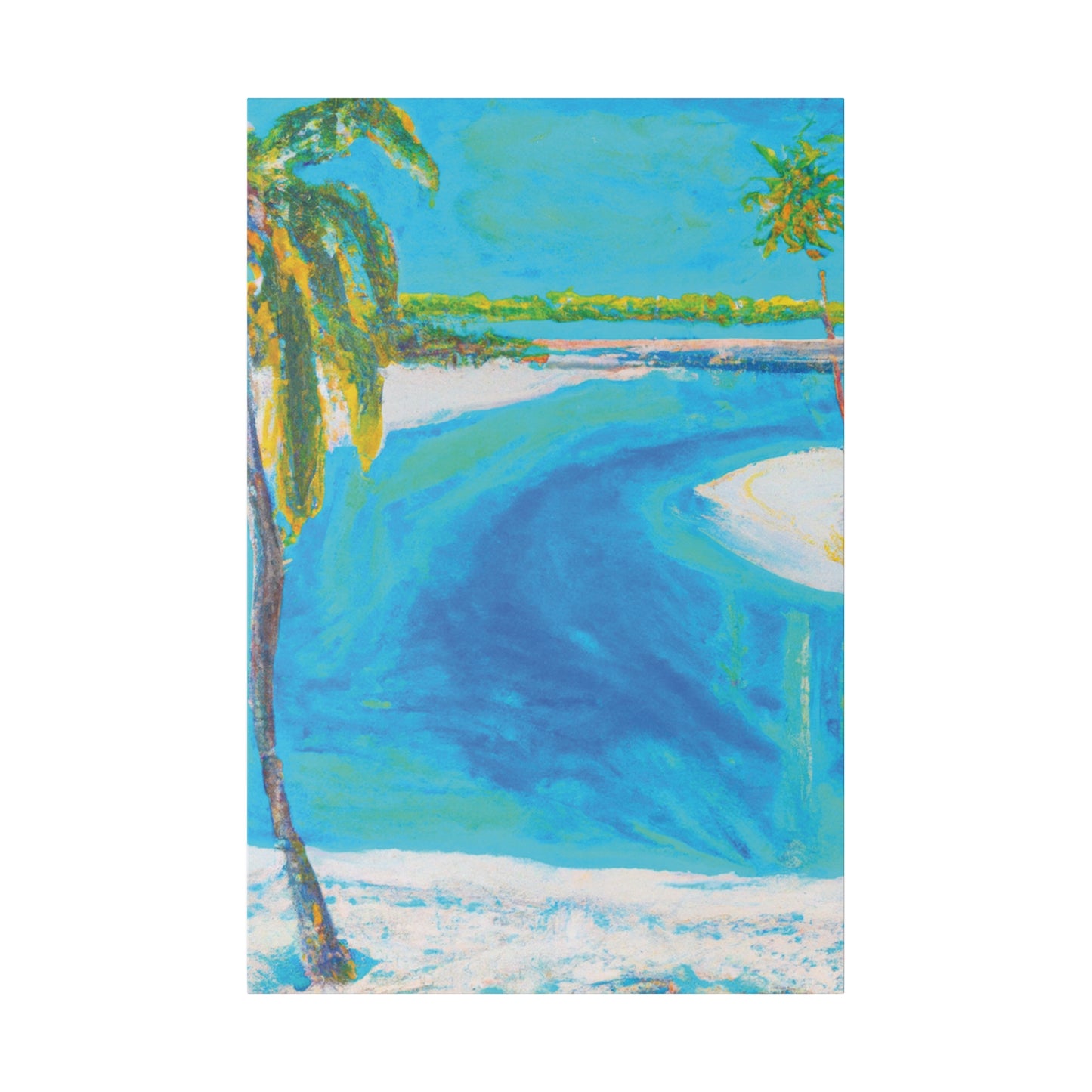 9106H - Bahamas Ocean Painting Print | Bahamas | Ocean | Beach | Poster | Home Decor | Wall Art | Canvas