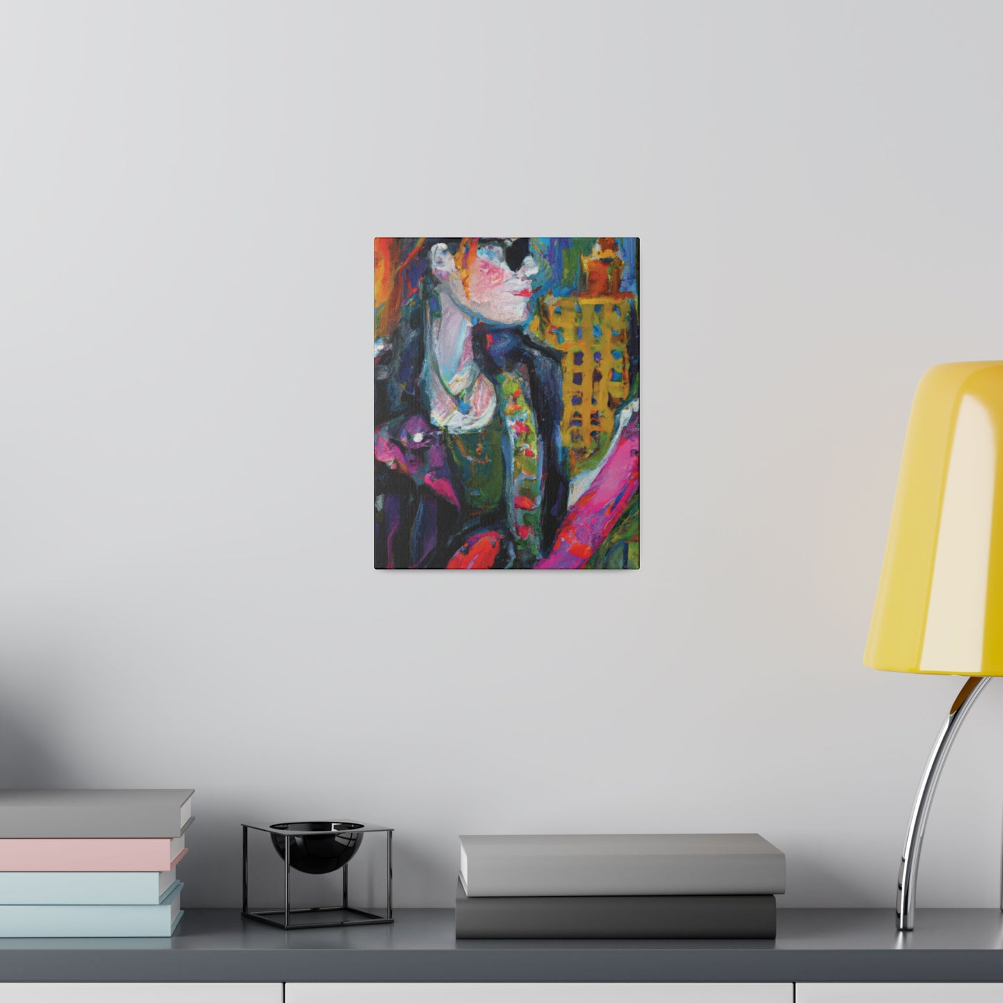9503W - Rockstar Oil Painting Style Print | Poster | Home Decor | Wall Art | Music Art | Canvas