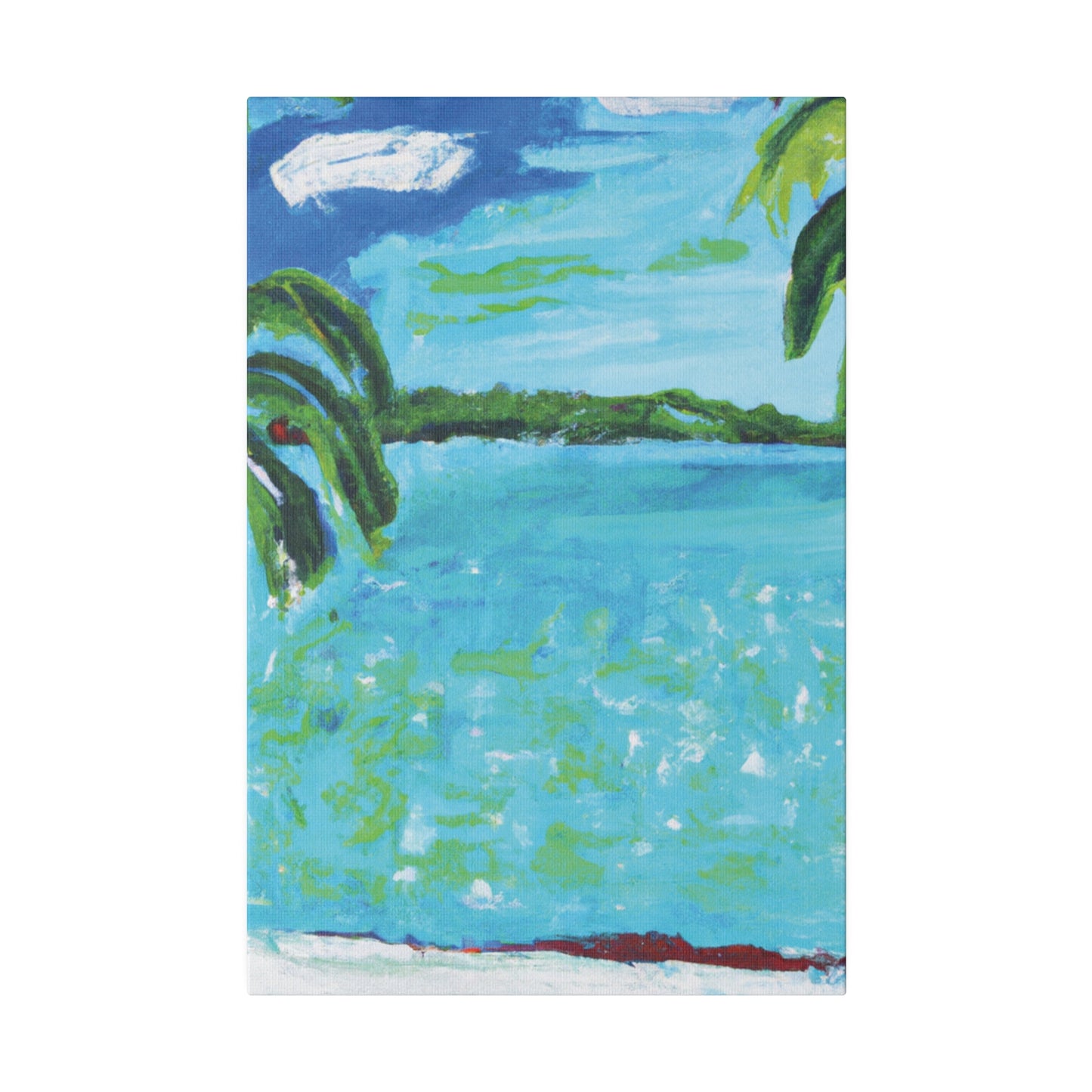 2143W - Bahamas Ocean Painting Print | Bahamas | Ocean | Beach | Poster | Home Decor | Wall Art | Canvas