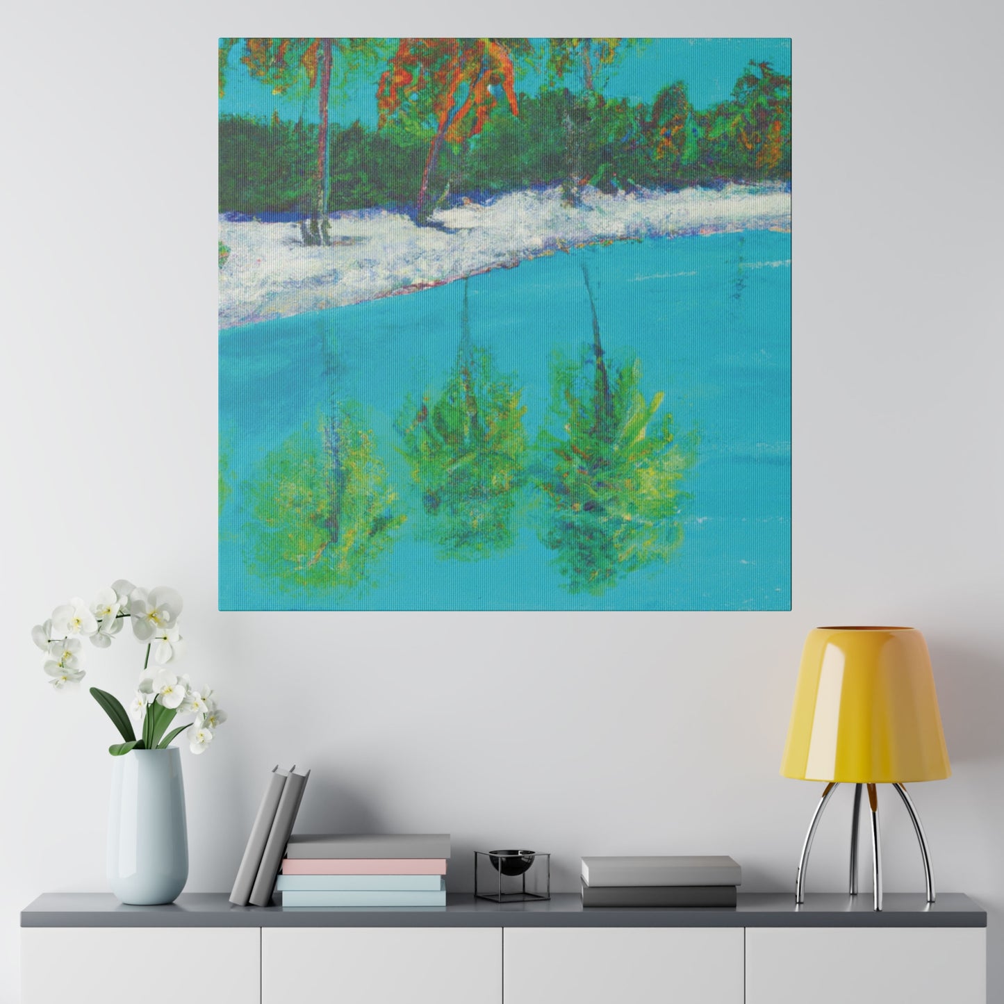 8297H - Bahamas Ocean Painting Print | Bahamas | Ocean | Beach | Poster | Home Decor | Wall Art | Canvas