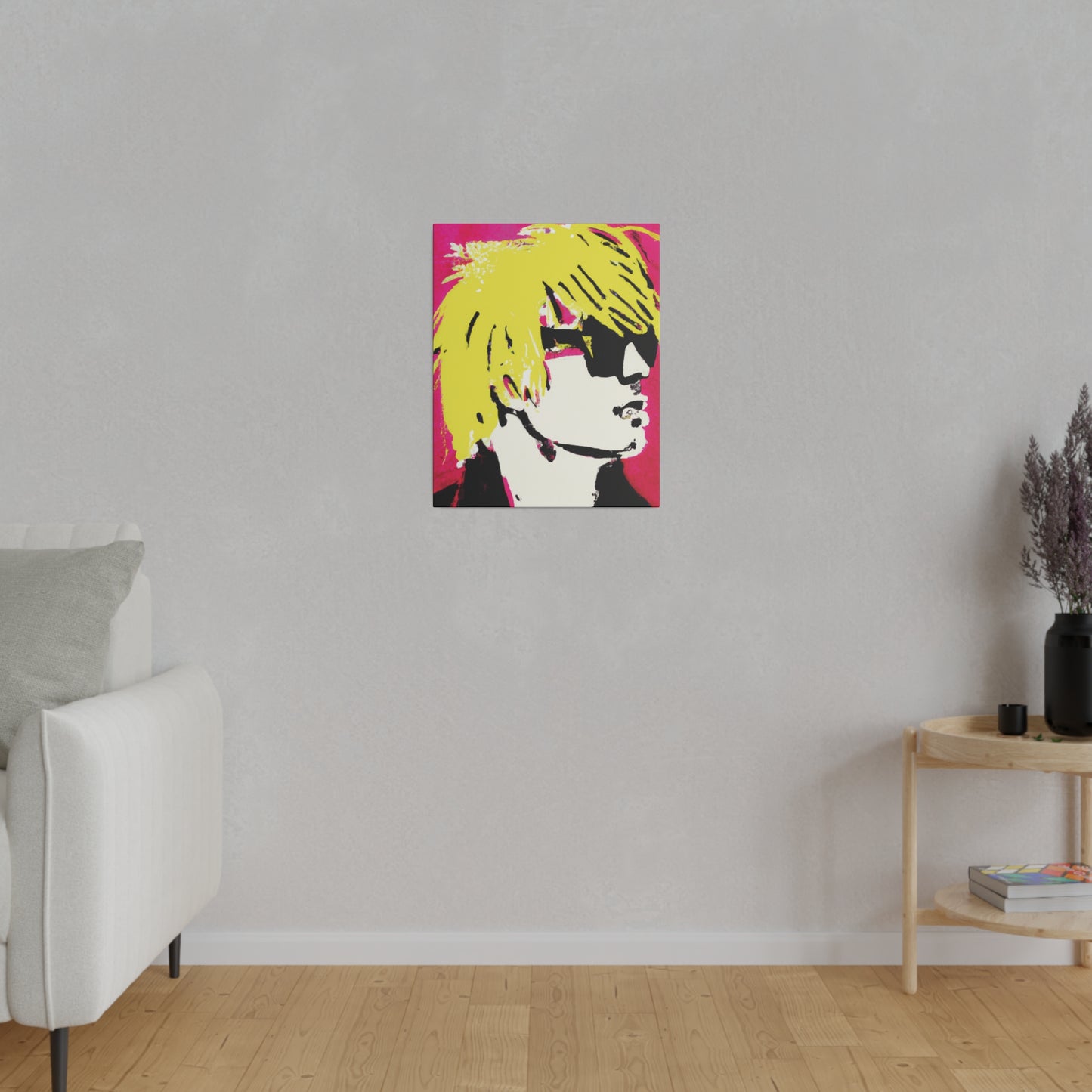 6662A - Rockstar Painting Print | Face | Abstract | Poster | Home Decor | Wall Art | Music Art | Canvas