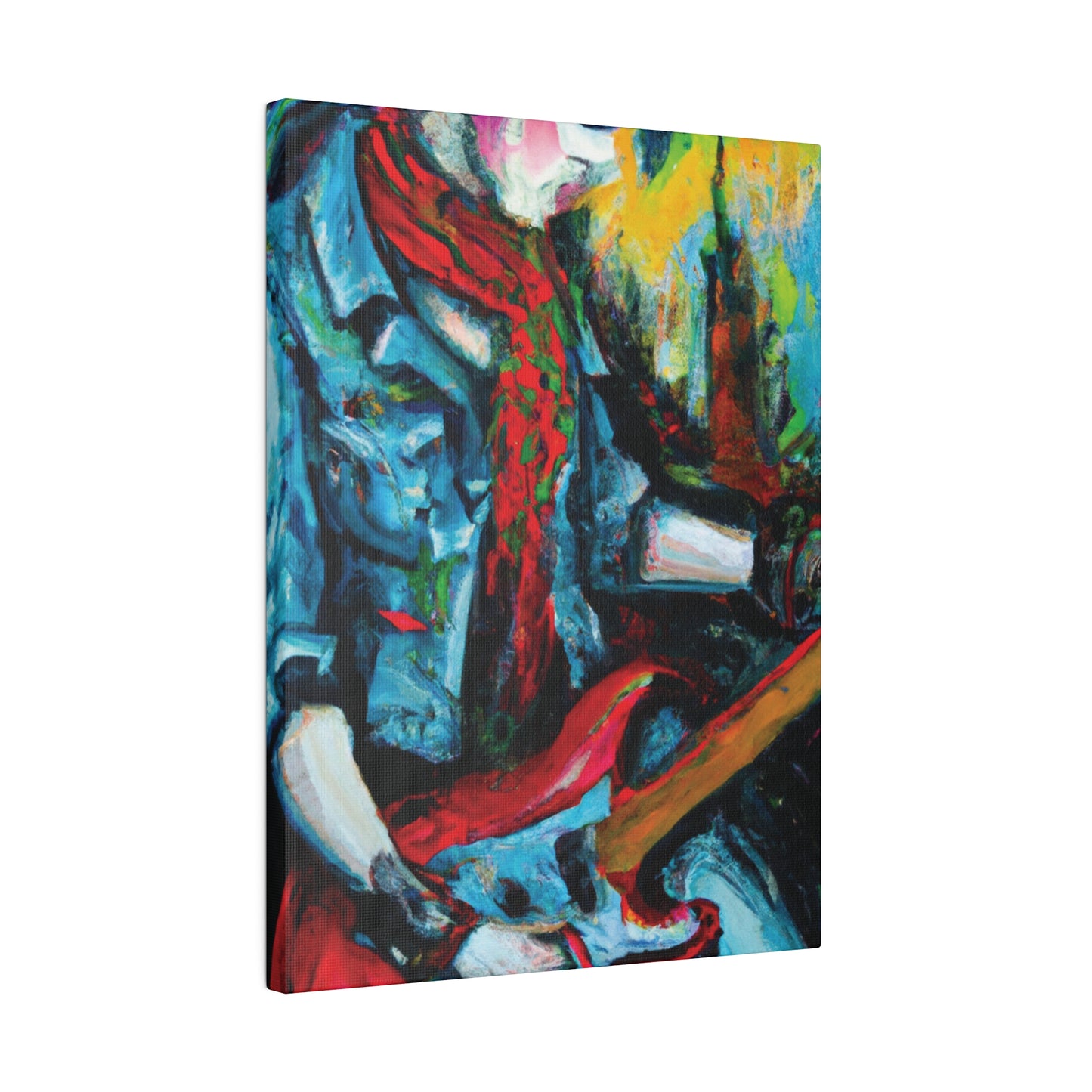 8367D - Rockstar Oil Painting Style Print | Poster | Home Decor | Wall Art | Music Art | Canvas