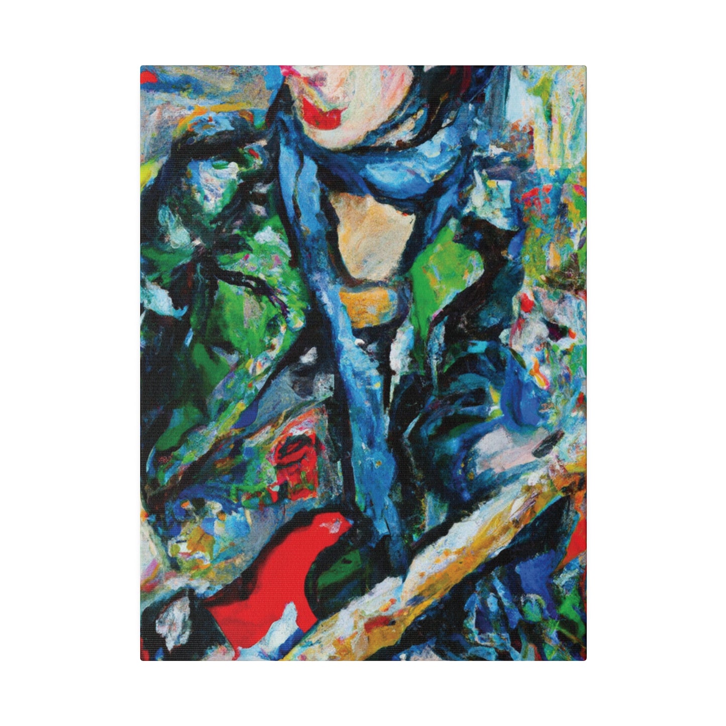 7452C - Rockstar Oil Painting Style Print | Poster | Home Decor | Wall Art | Music Art | Canvas