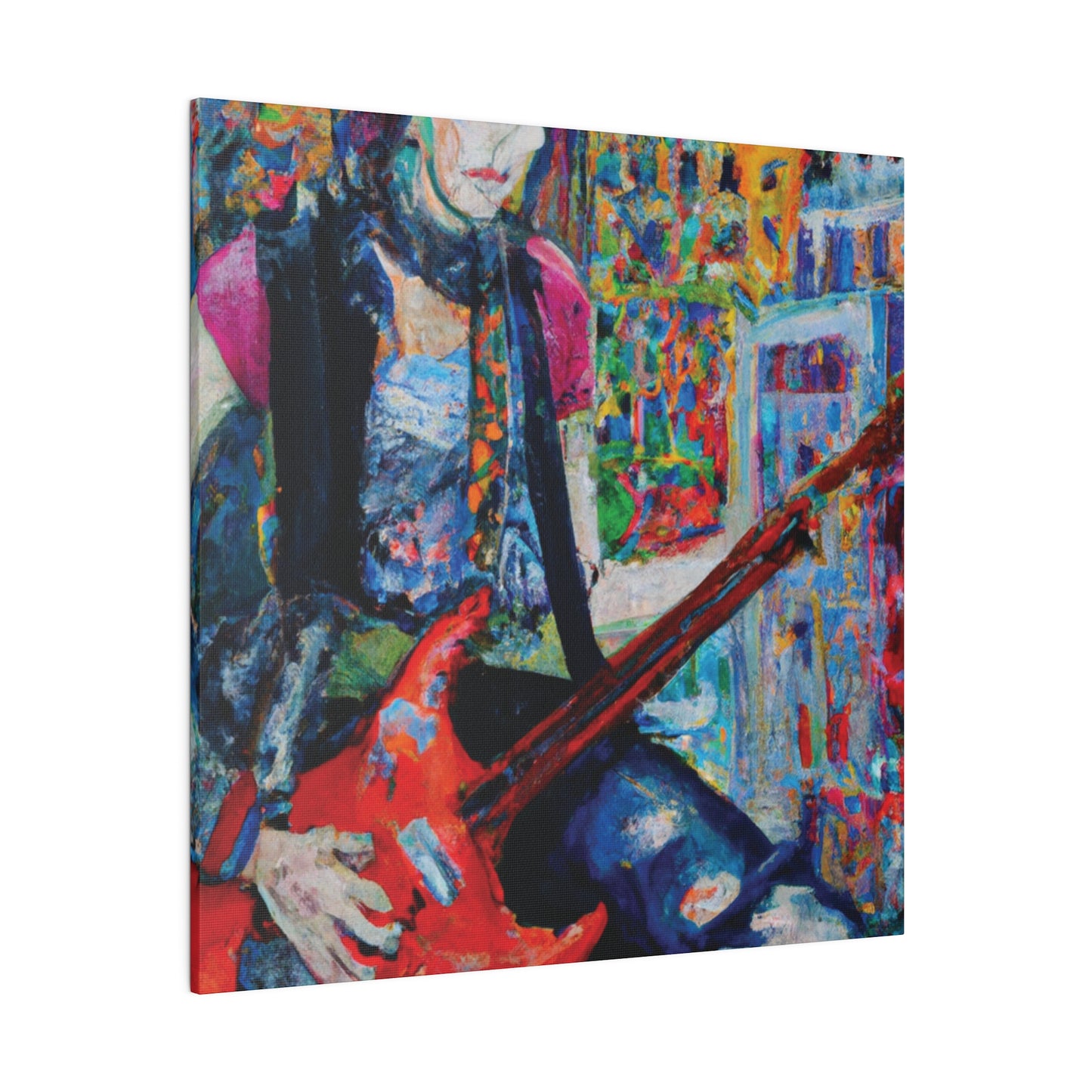 7661H - Rockstar Oil Painting Style Print | Poster | Home Decor | Wall Art | Music Art | Canvas