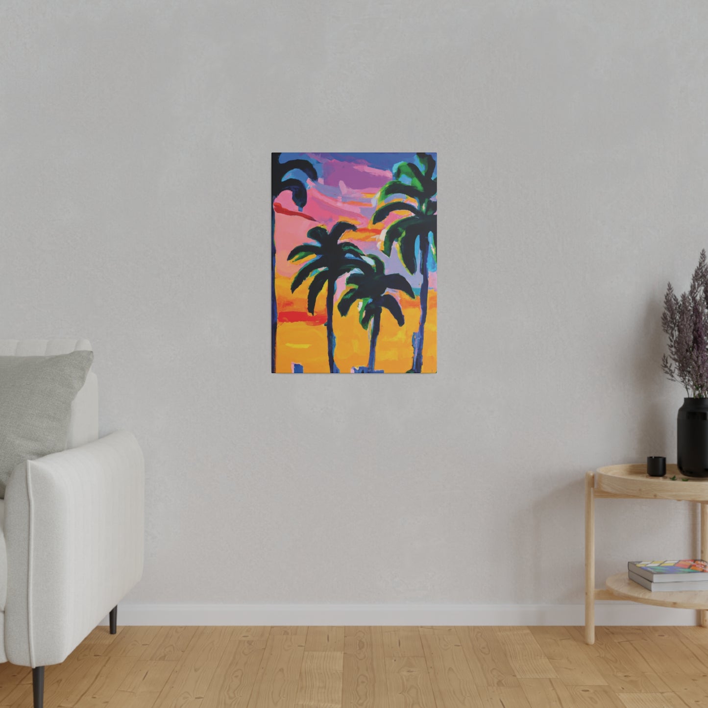 7409P - Miami Beach Sunset Painting Print | Miami | Beach | Sunset | Poster | Home Decor | Wall Art | Canvas