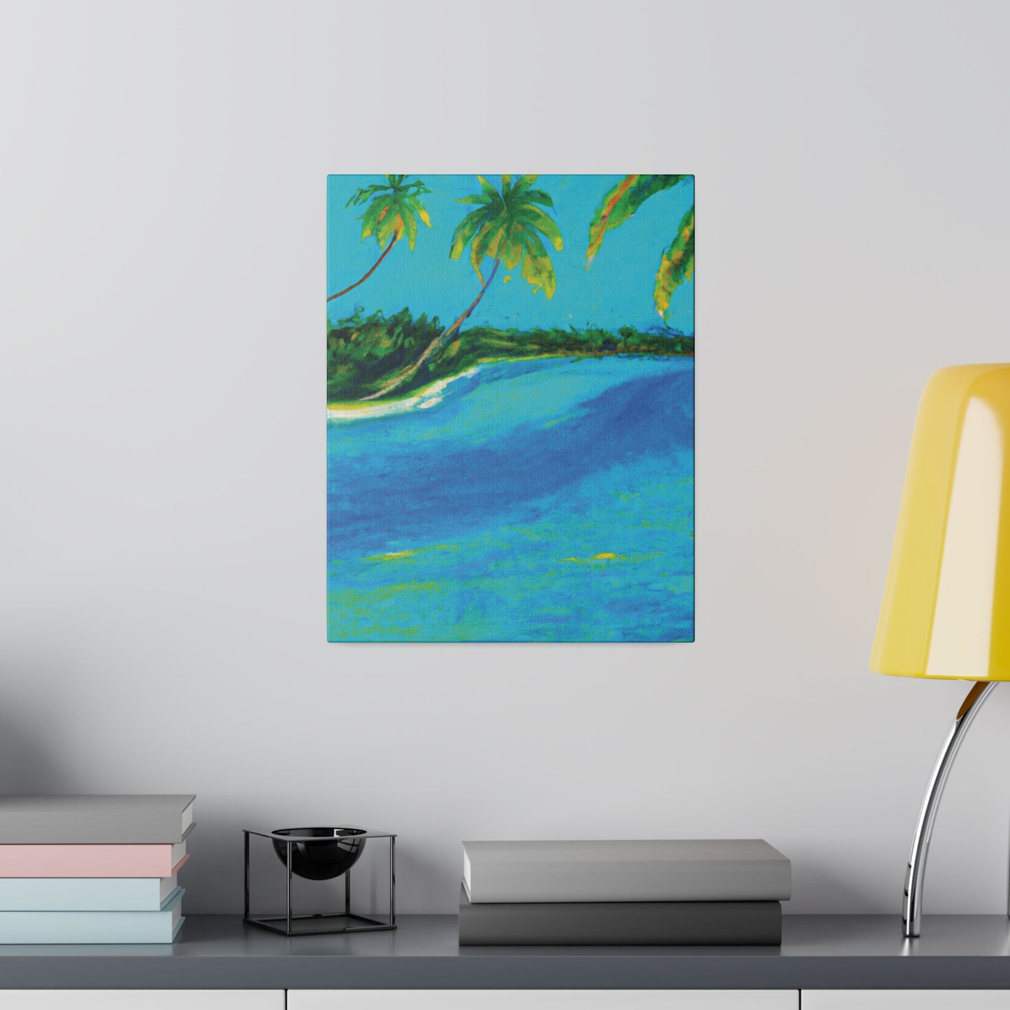 5491K - Bahamas Ocean Painting Print | Bahamas | Ocean | Beach | Poster | Home Decor | Wall Art | Canvas