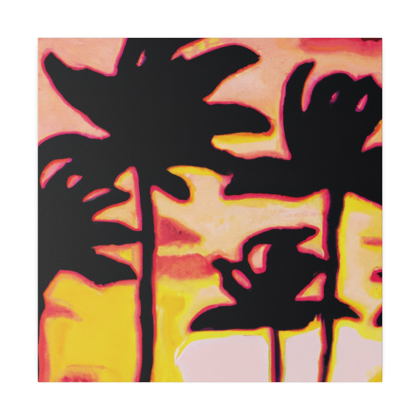 9329P - Miami Beach Sunset Painting Print | Miami | Beach | Sunset | Poster | Home Decor | Wall Art | Canvas