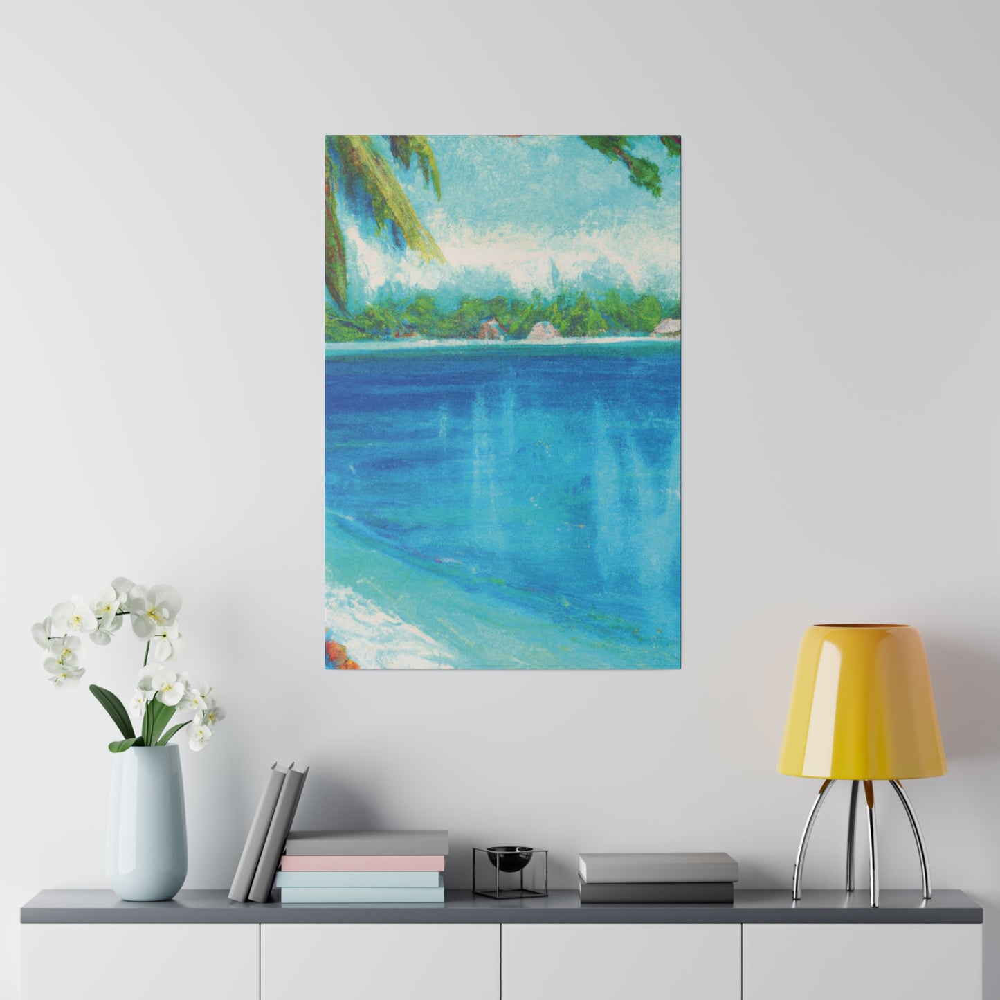 3198N - Bahamas Ocean Painting Print | Bahamas | Ocean | Beach | Poster | Home Decor | Wall Art | Canvas