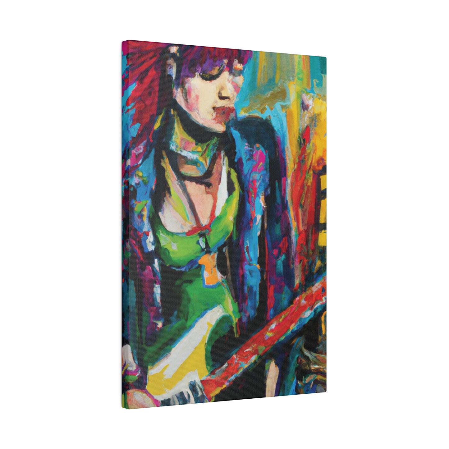 8561U - Rockstar Oil Painting Style Print | Poster | Home Decor | Wall Art | Music Art | Canvas