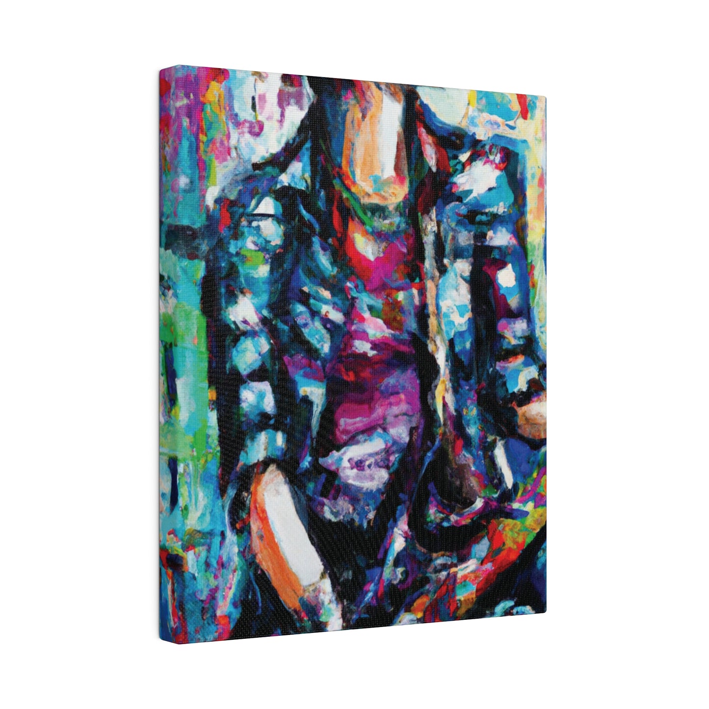 5033P - Rockstar Oil Painting Style Print | Poster | Home Decor | Wall Art | Music Art | Canvas