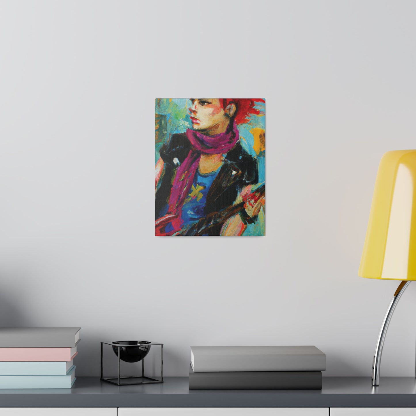 4638X - Rockstar Oil Painting Style Print | Poster | Home Decor | Wall Art | Music Art | Canvas