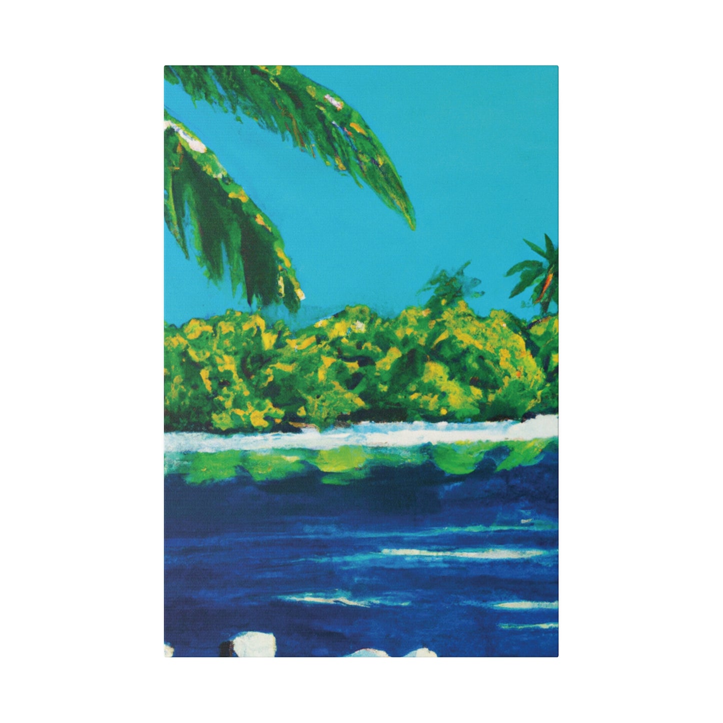 2473X - Bahamas Ocean Painting Print | Bahamas | Ocean | Beach | Poster | Home Decor | Wall Art | Canvas