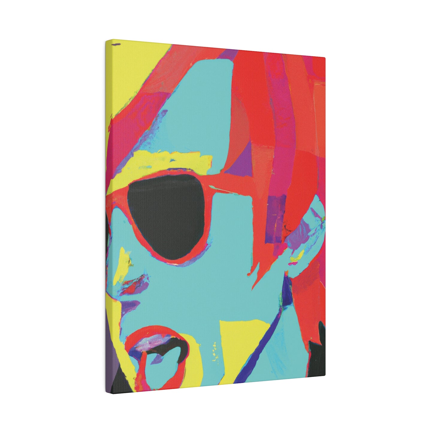 4511A - Rockstar Painting Print | Face | Abstract | Poster | Home Decor | Wall Art | Music Art | Canvas