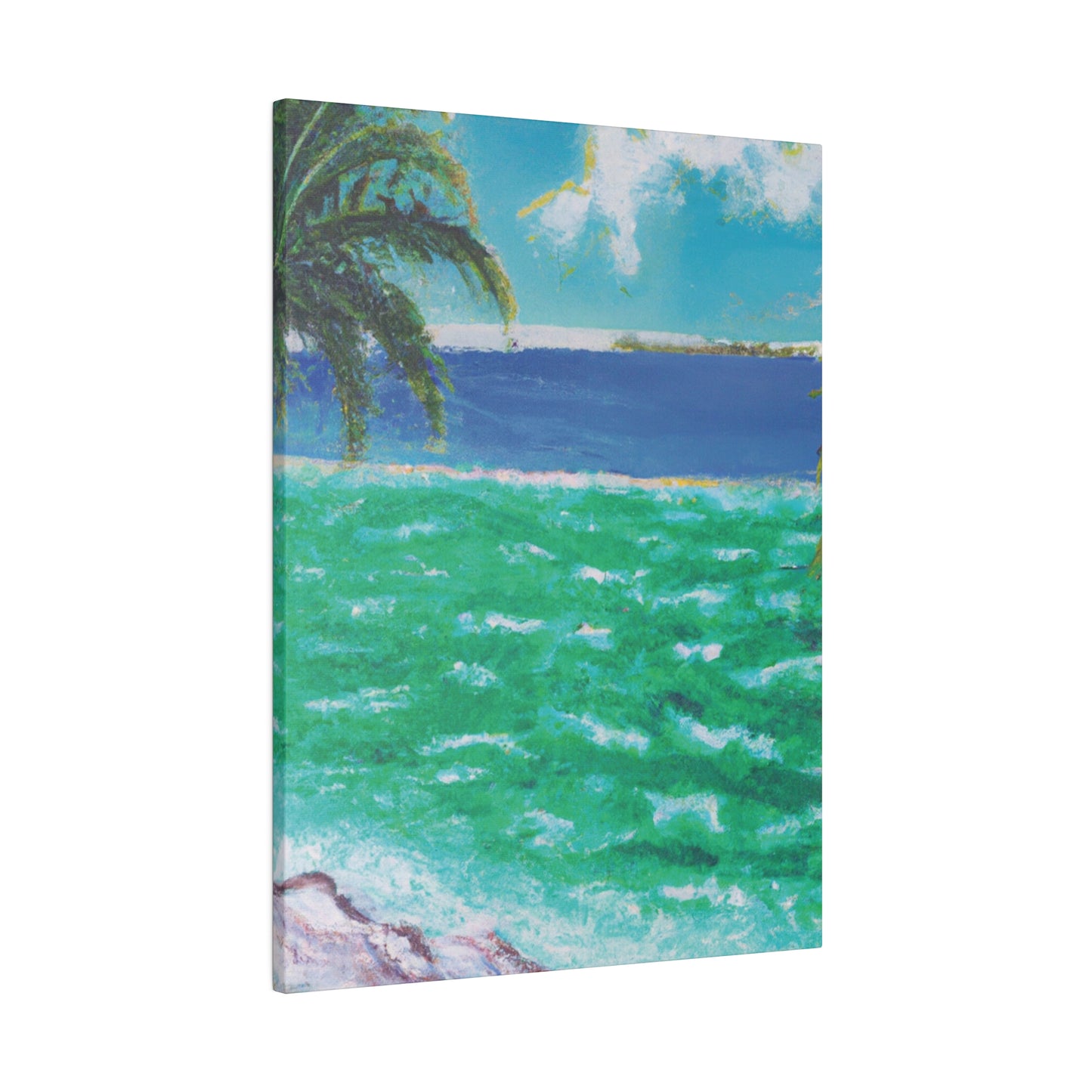 8274K - Bahamas Ocean Painting Print | Bahamas | Ocean | Beach | Poster | Home Decor | Wall Art | Canvas