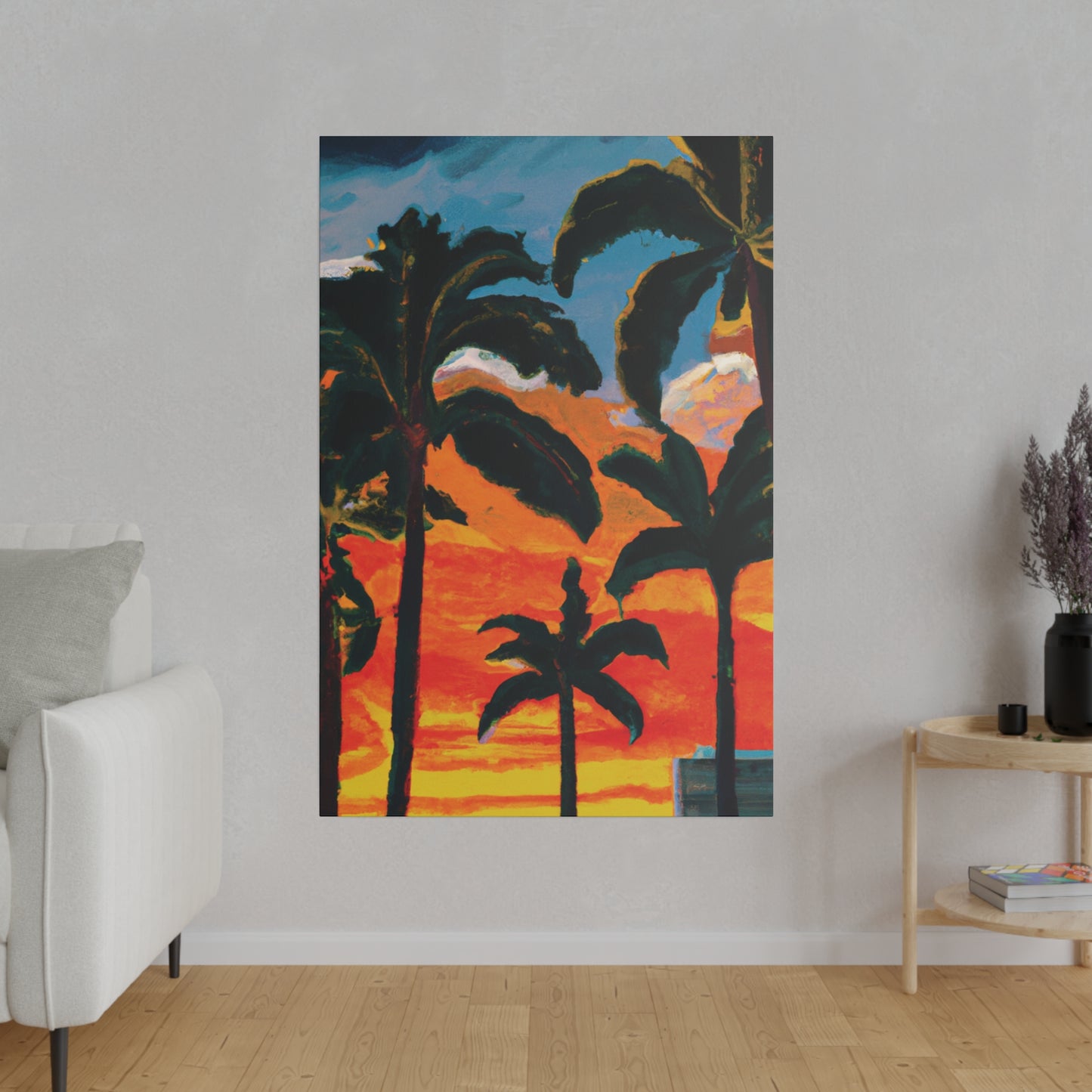 3782G - Miami Beach Sunset Painting Print | Miami | Beach | Sunset | Poster | Home Decor | Wall Art | Canvas