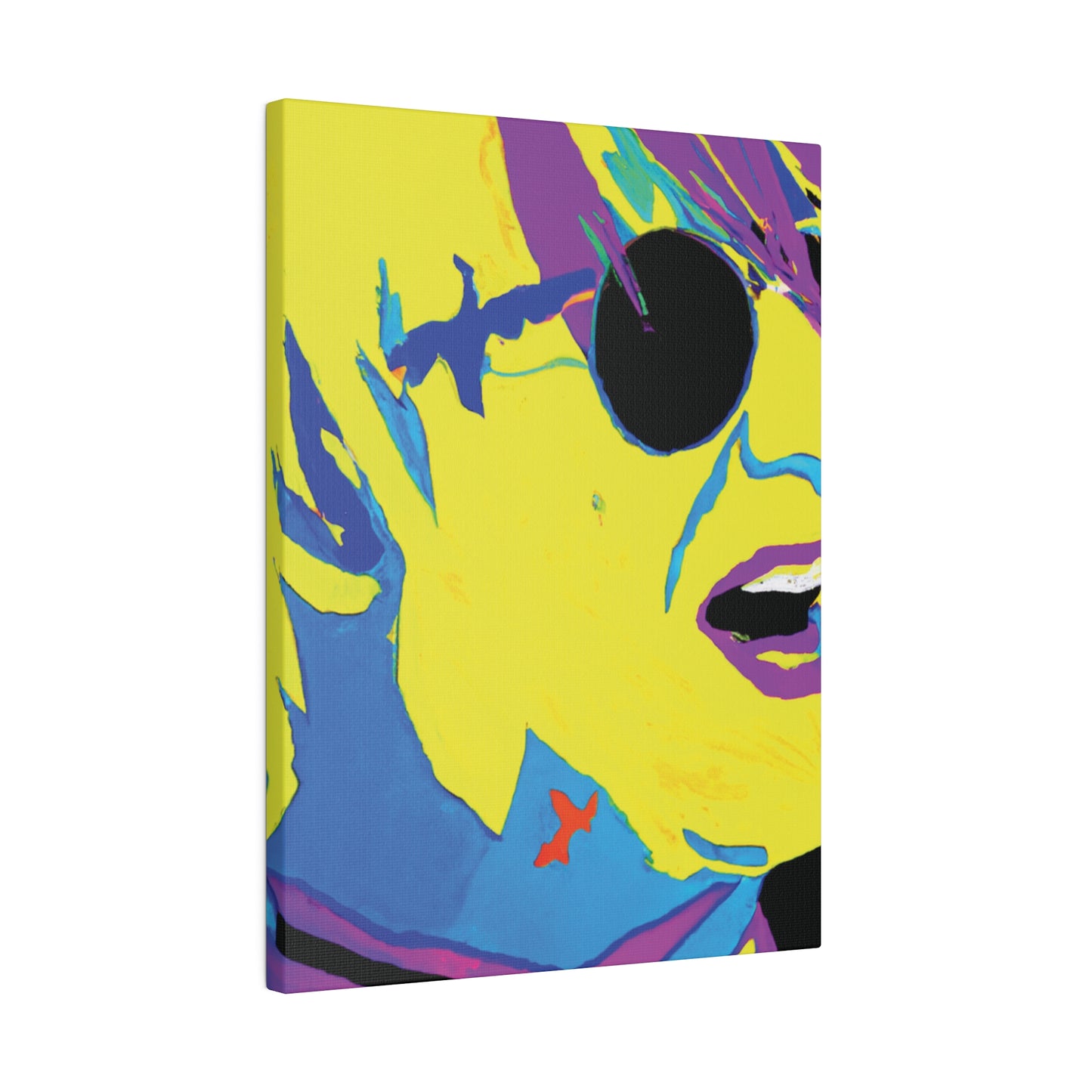 8129K - Rockstar Painting Print | Face | Abstract | Poster | Home Decor | Wall Art | Music Art | Canvas