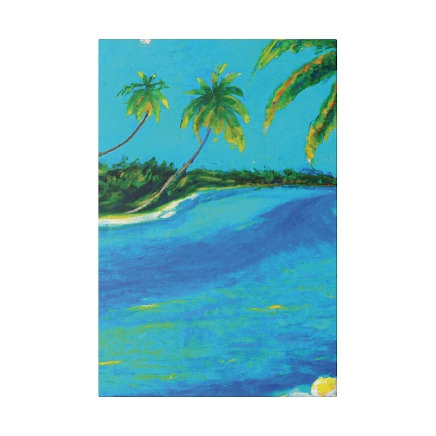 5491K - Bahamas Ocean Painting Print | Bahamas | Ocean | Beach | Poster | Home Decor | Wall Art | Canvas