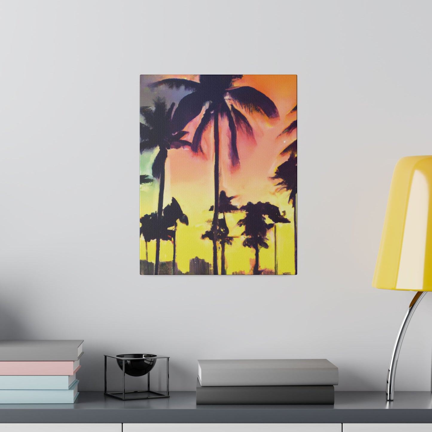 5608P - Miami Beach Sunset Painting Print | Miami | Beach | Sunset | Poster | Home Decor | Wall Art | Canvas